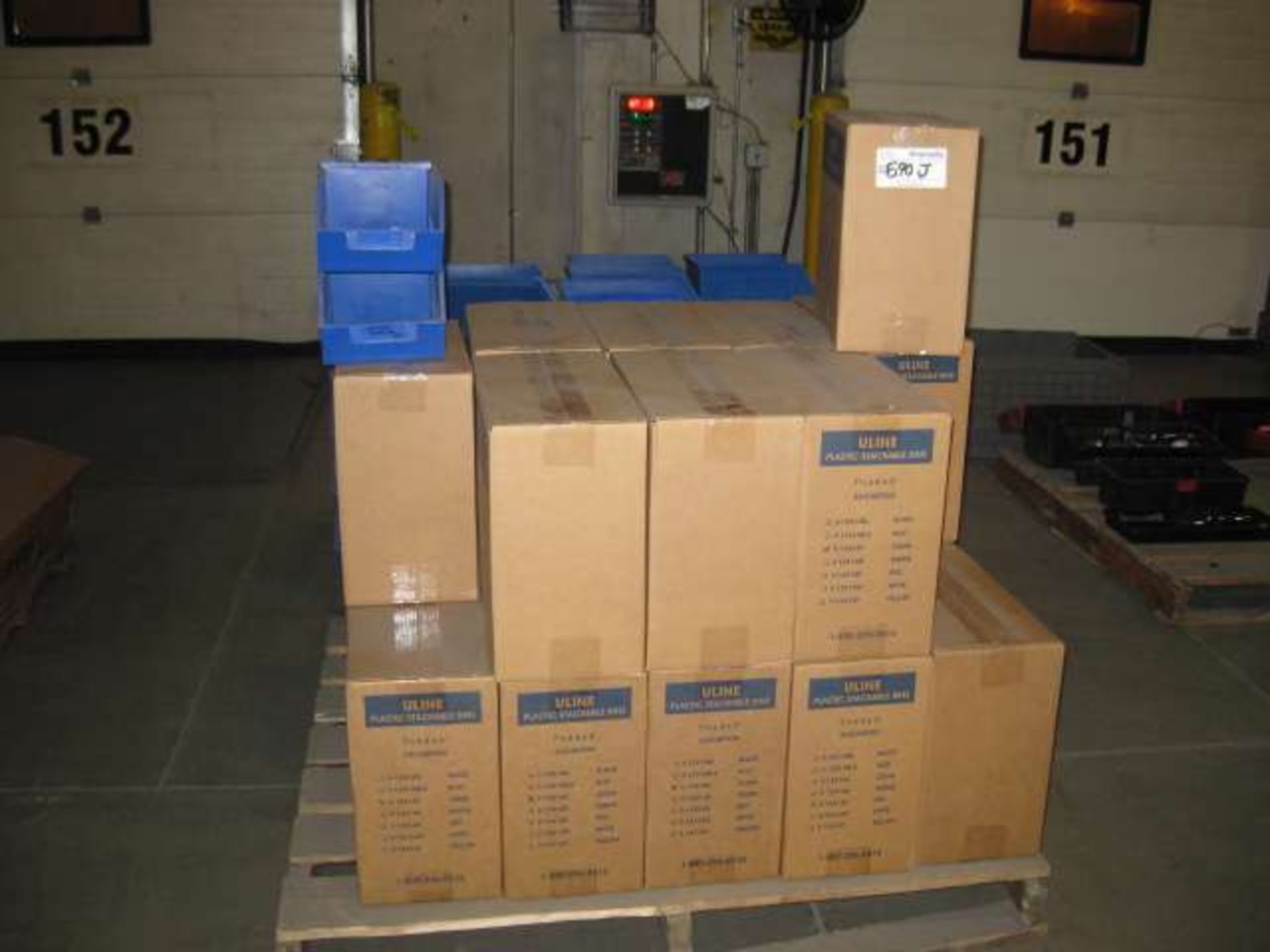 Uline Plastic Stackable Bins,