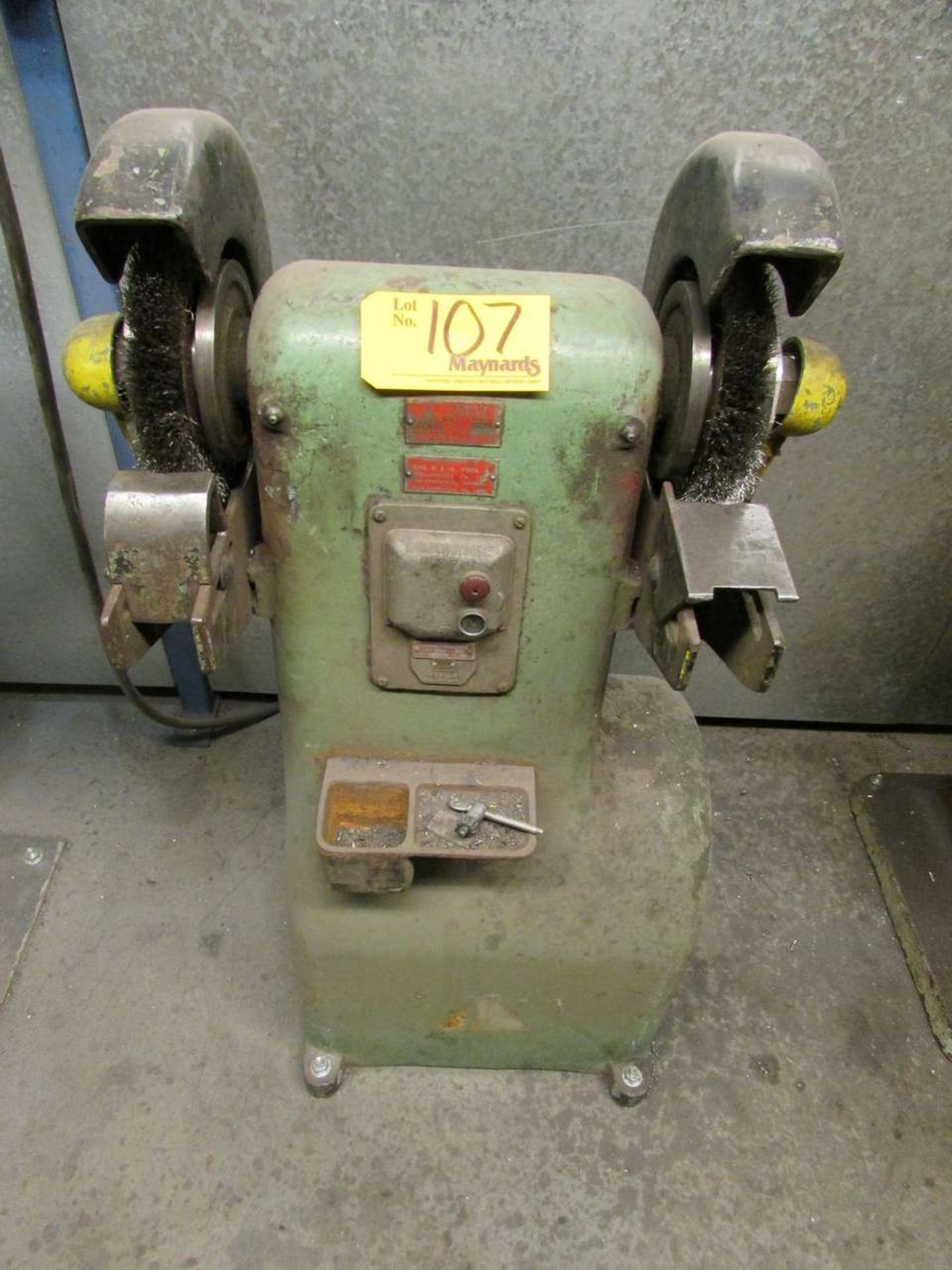 The R.J.H Tool & Equipment Co. N 10" Double-End Pedestal Grinder