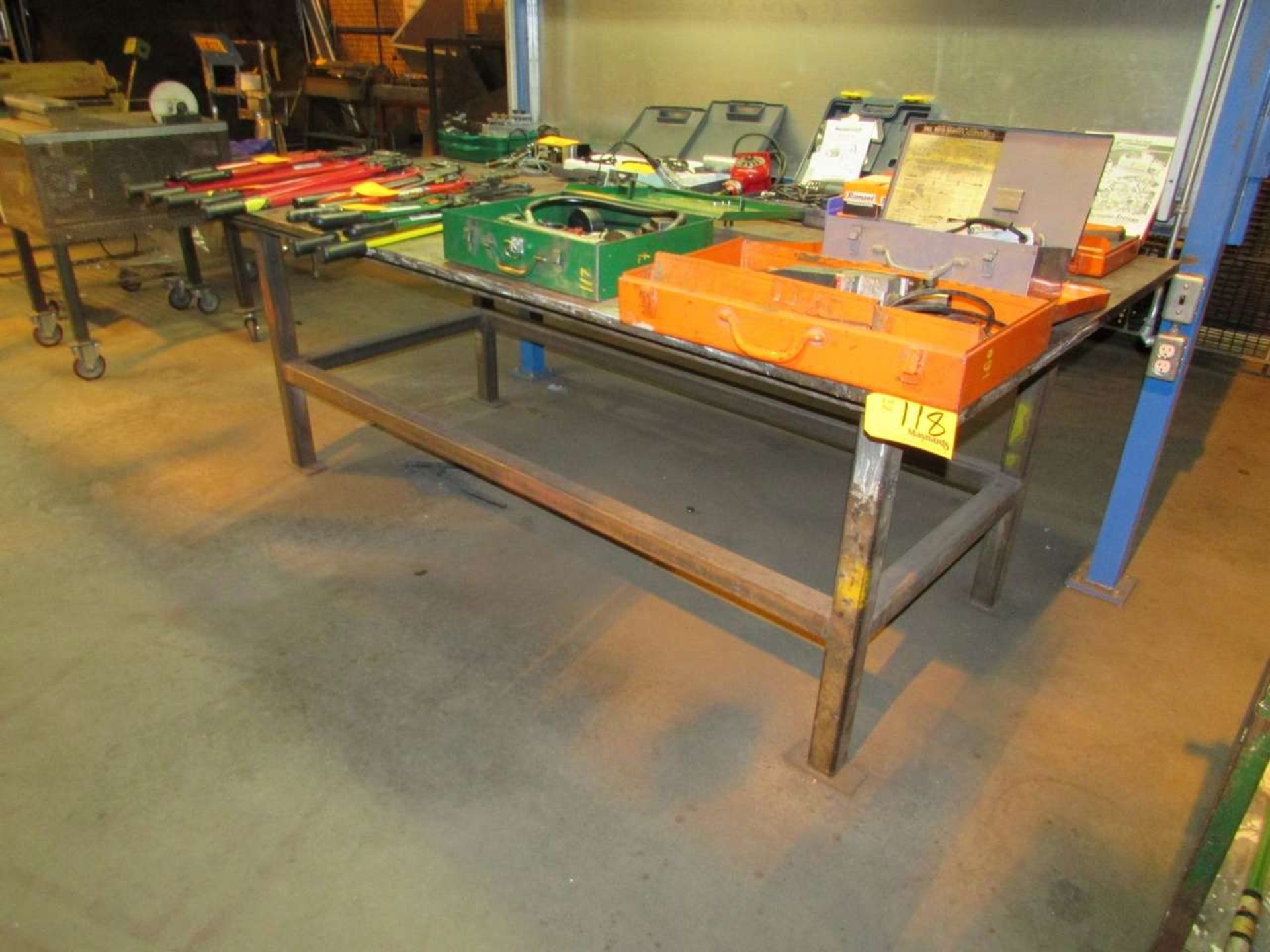 (3) Steel Fabrication Tables - Image 4 of 4