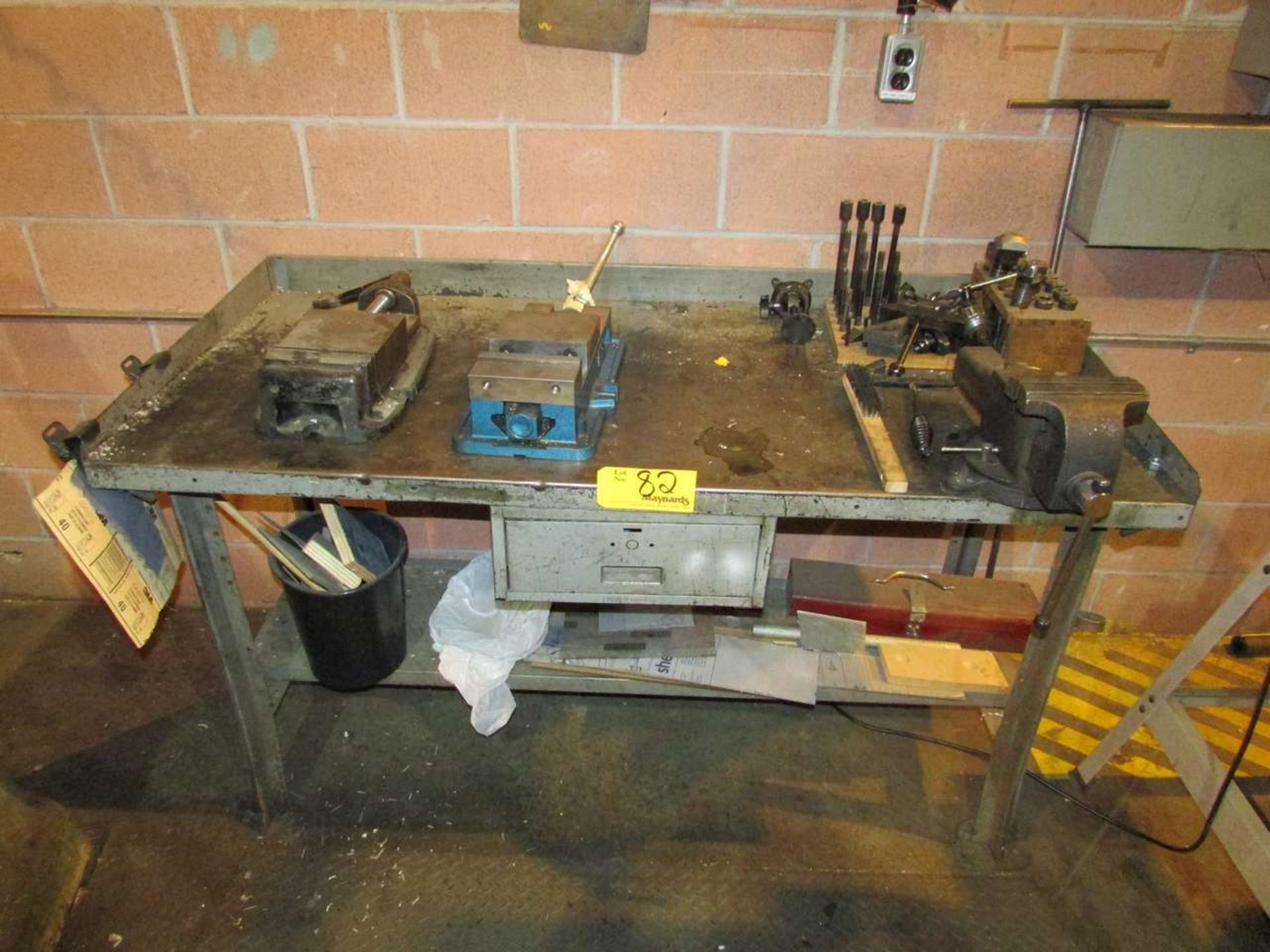 60" x 28" Steel Workbench