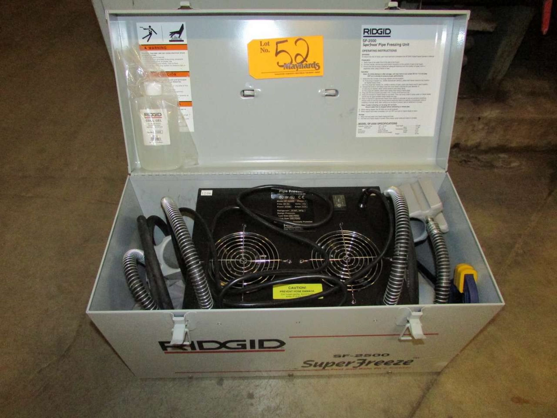 Ridgid SF-2500 Pipe Freezing Unit