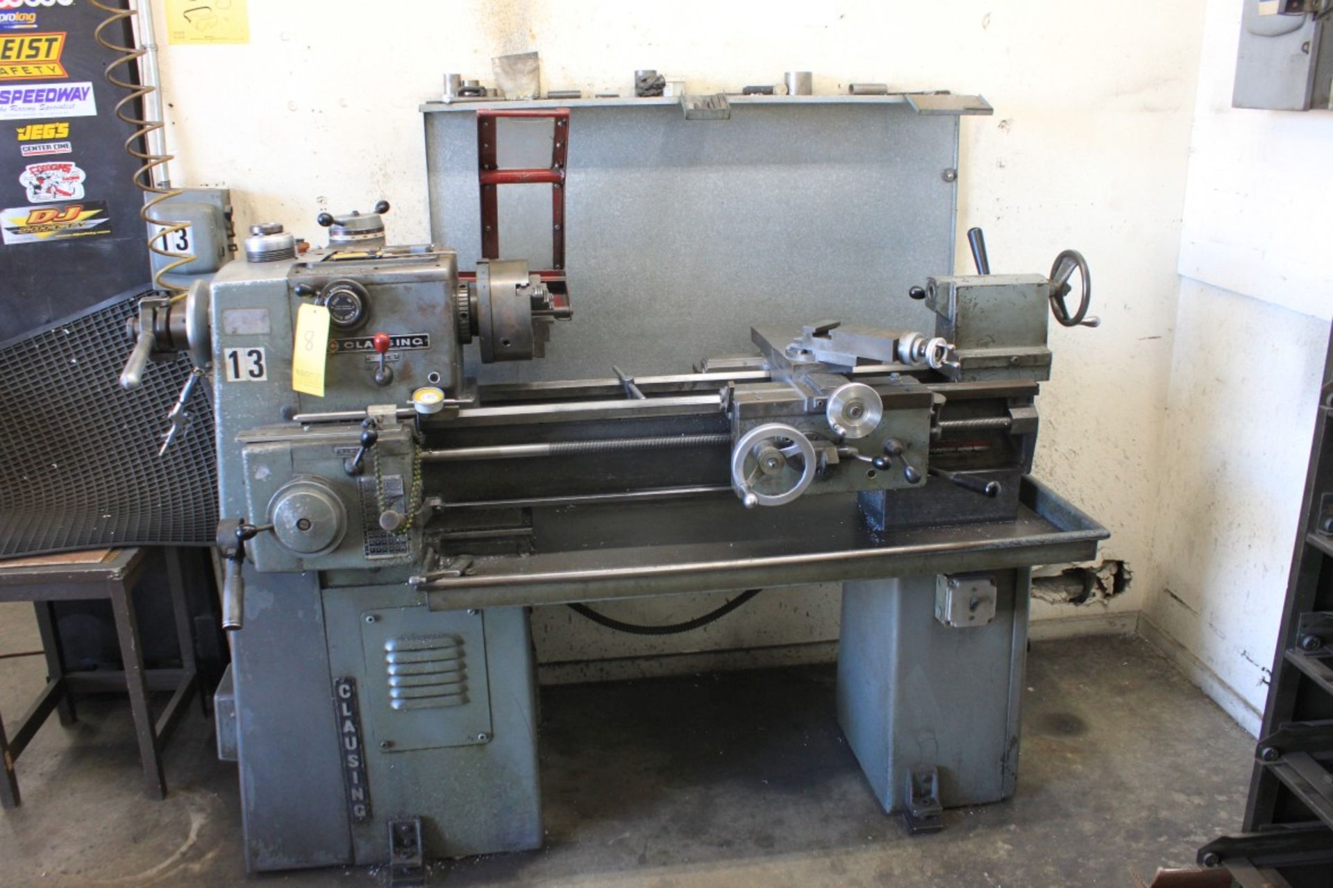 14'' x 24'' Clausing Lathe, 8'' 3-Jaw Chuck, Tailstock, Lathe Safety Guard, Model 6903, S/N