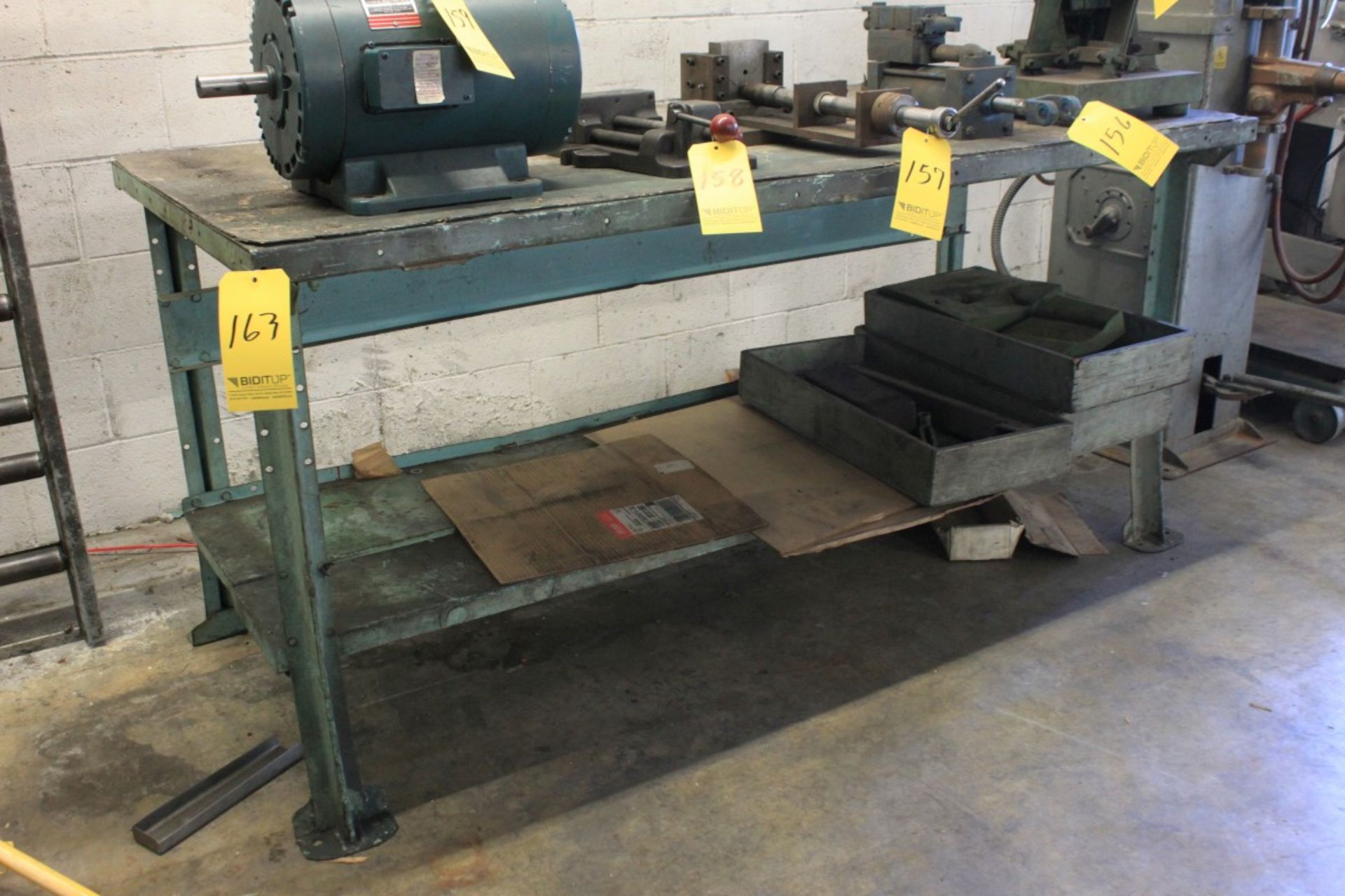 72'' W x 34'' D x 34-1/4'' High Metal Table (Located at 13938 Fox Street, San Fernando, CA)