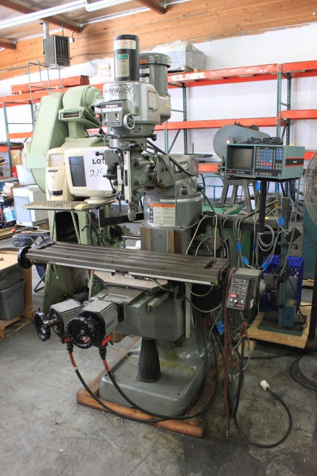 Bridgeport Retrofit CNC Vertical Mill, 9'' x 48'' Table, 2 HP, (3) Servo II's, Acu-Rite Millvision - Image 2 of 5