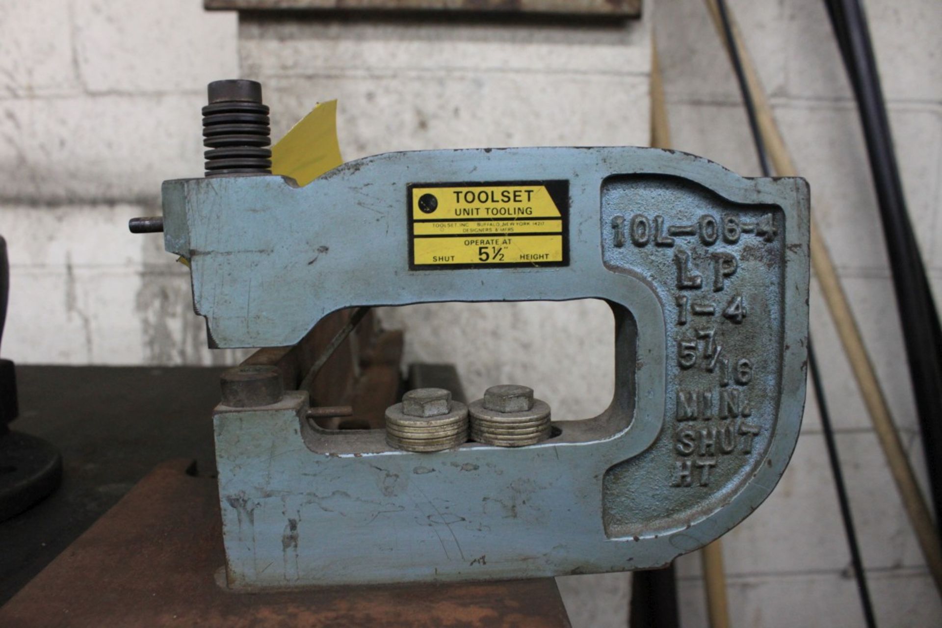 Toolset LP Series Punching Unit, 5-1/2'' Shut Height (Located at 13938 Fox Street, San Fernando, - Image 2 of 2