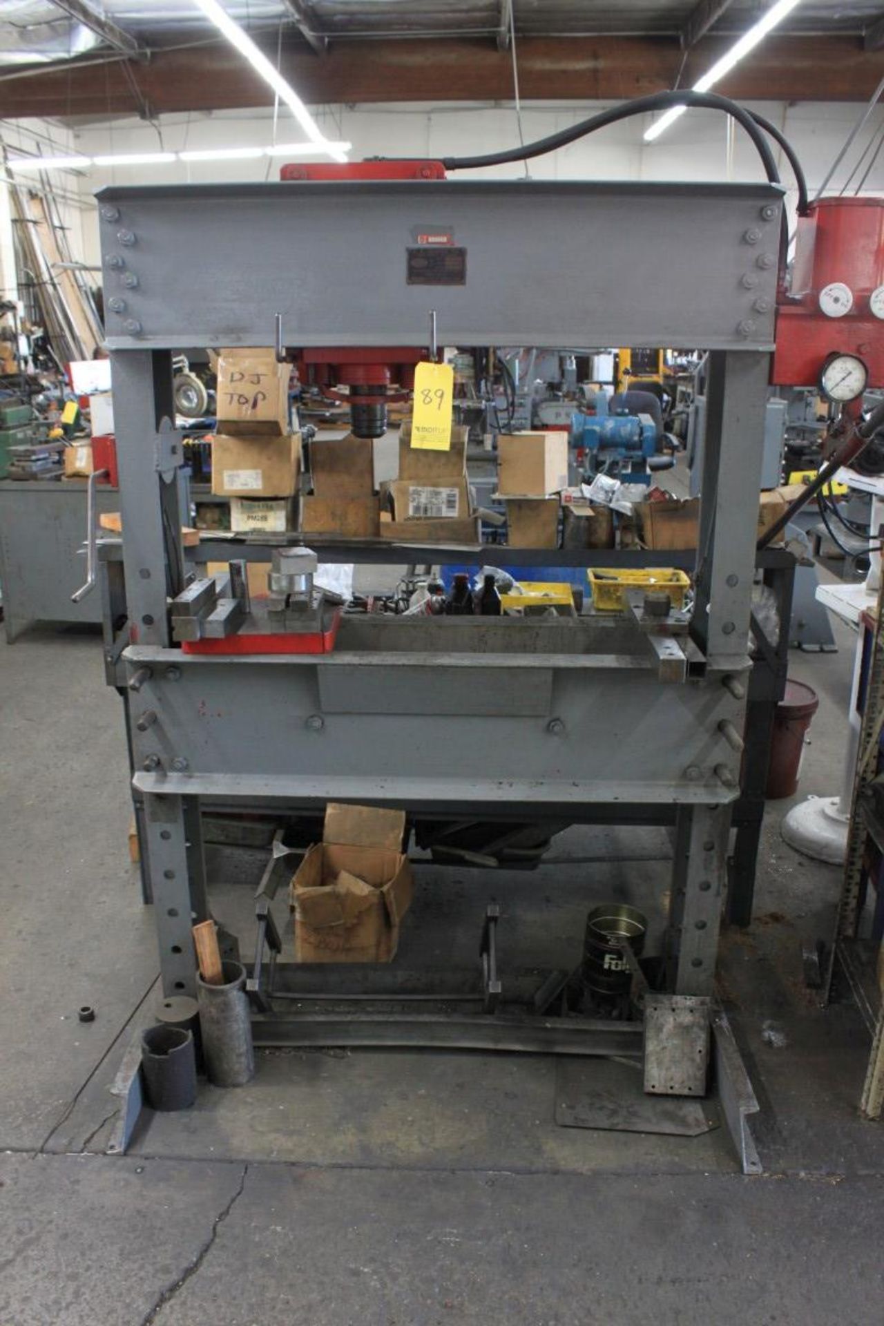 F.A. Nugier 80 Ton H-Frame Shop Press, Model H80, S/N 164075 (Located at 13938 Fox Street, San