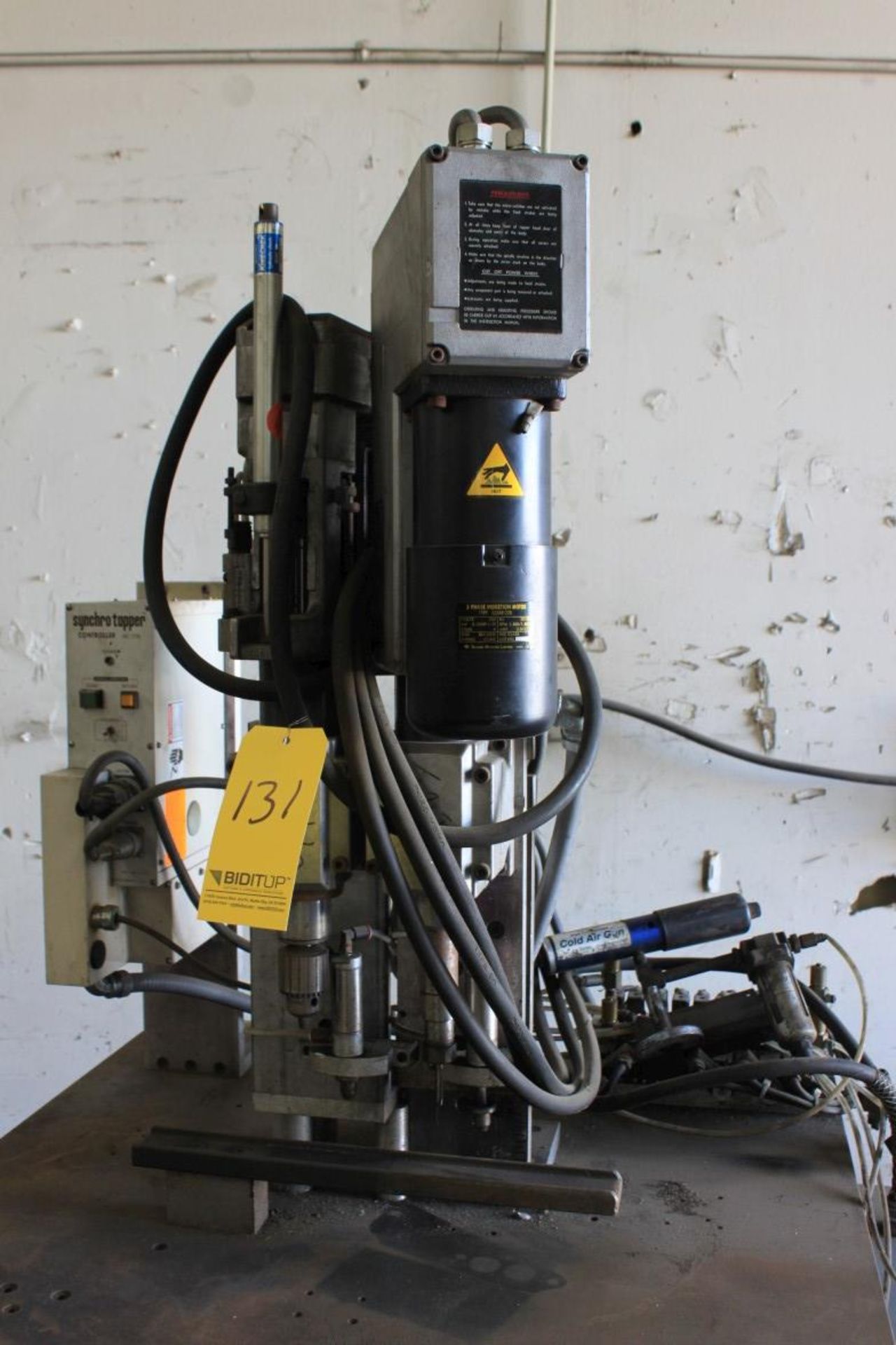 Homemade 2-Station Drill-N-Tap Unit, Synchro Tapper Model STB-H108UE, Selfeeder Newtric Type SN4U, - Image 2 of 4