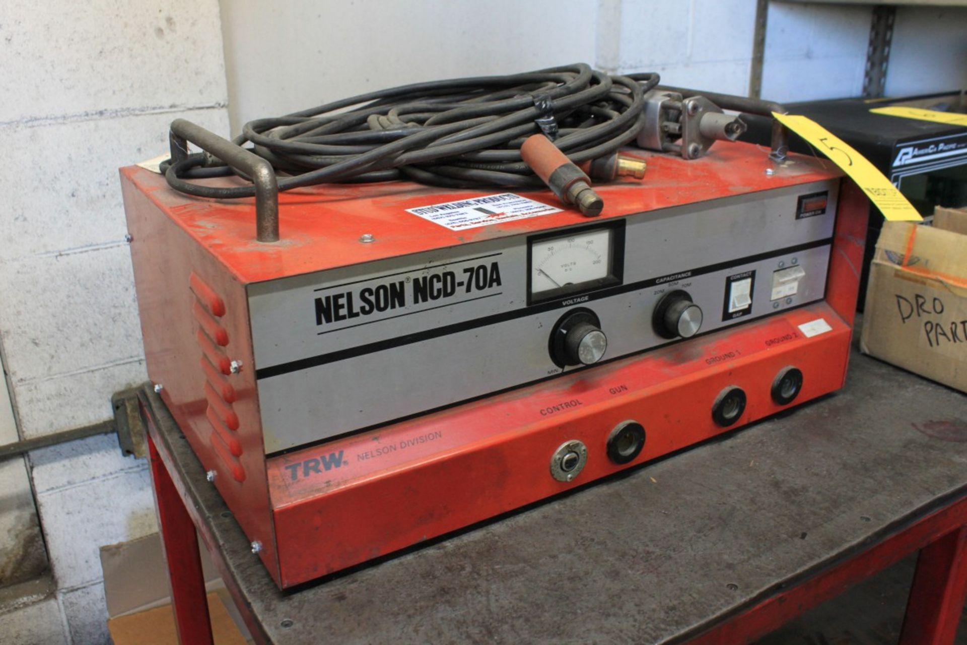 TRW Nelson NCD-70A Stud Welder, 25 Amps, 120V, 1Ph, 50-60Hz, Part No. 750-411-000, S/N 11915 (