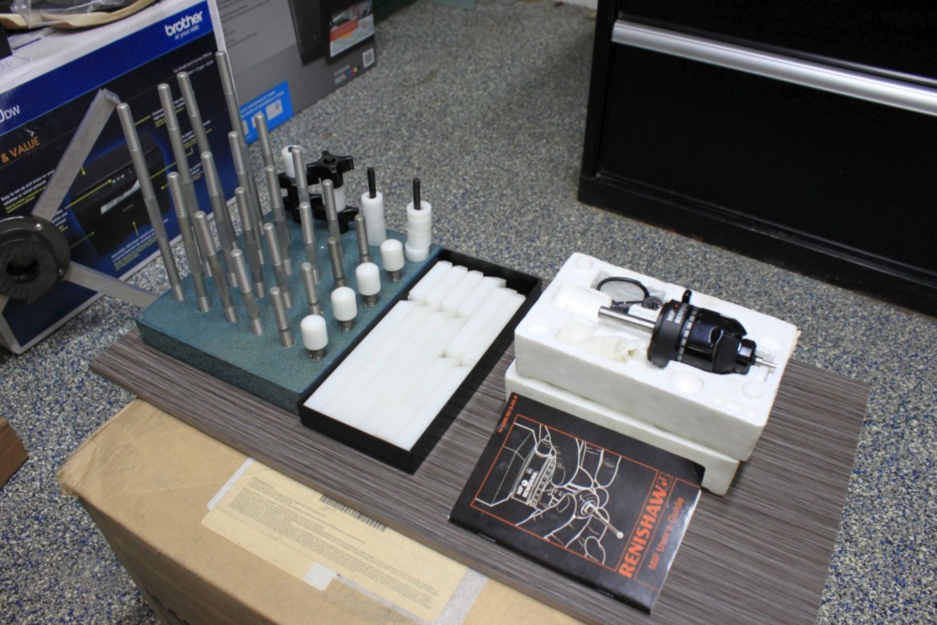 Renishaw MIP Probe, S/N M61164 & TE-CO Plastic Clamp Set (Located at 26555 Ruether Avenue, Santa