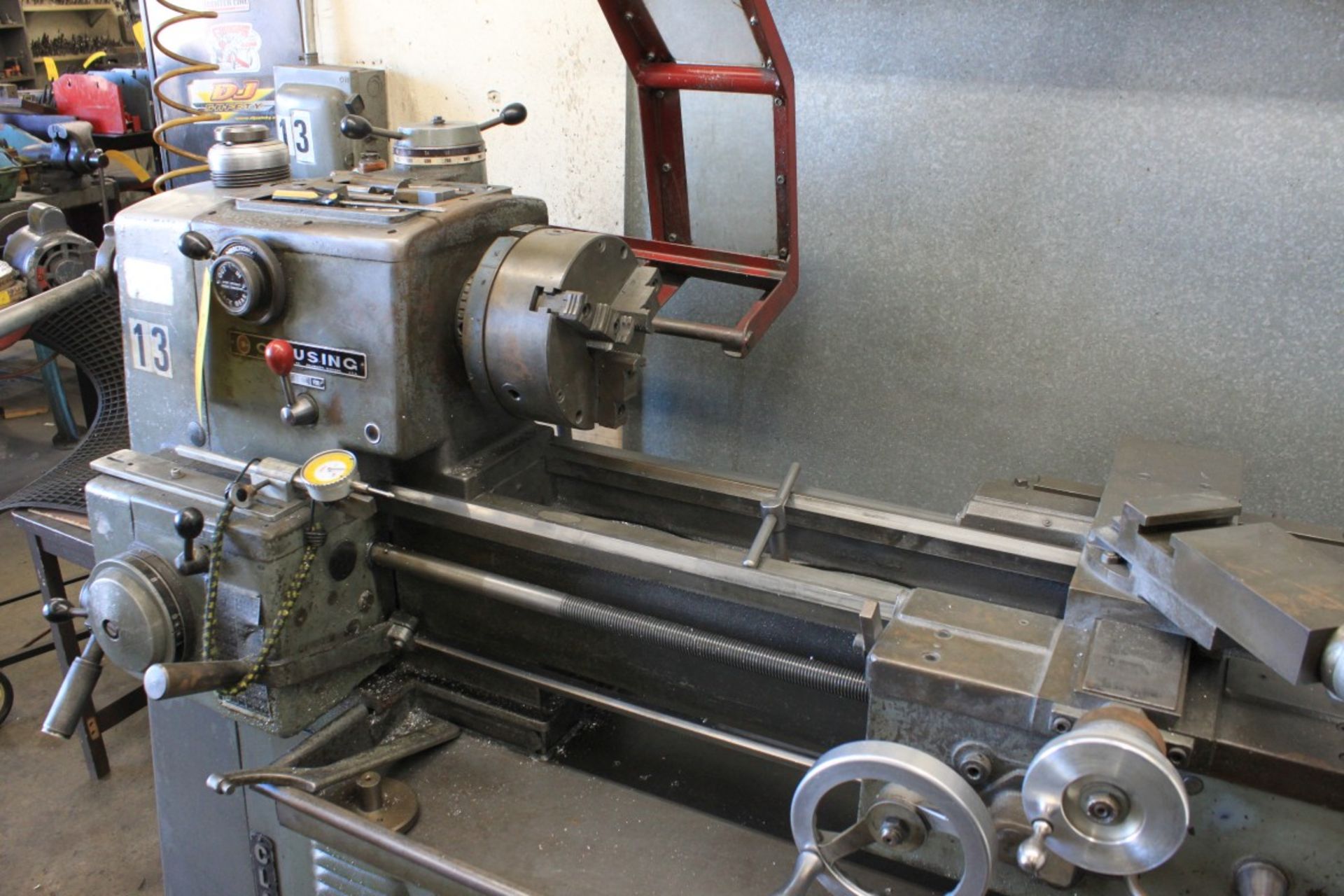 14'' x 24'' Clausing Lathe, 8'' 3-Jaw Chuck, Tailstock, Lathe Safety Guard, Model 6903, S/N - Image 2 of 4