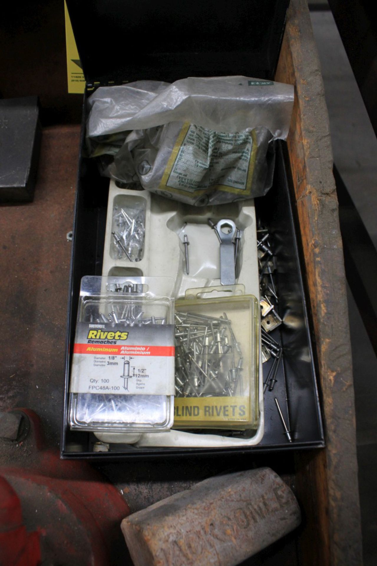 Manual Rivet Tools w/ Metal Box and Rivets (Located at 13938 Fox Street, San Fernando, CA) - Image 2 of 3