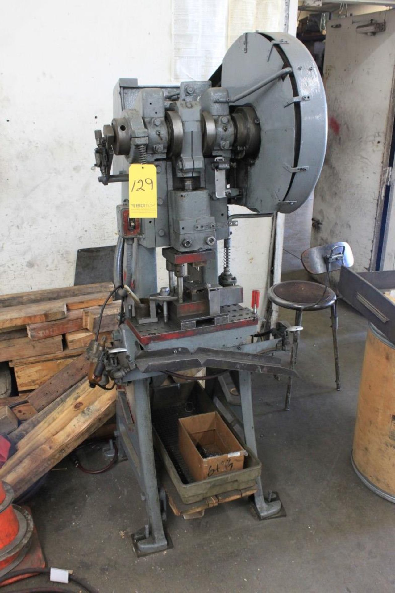 Diamond Mach Tool Co. No. 14 OBI Punch Press, Bed Size: 16'' L to R, 8'' F to B, 1 HP Motor (Located