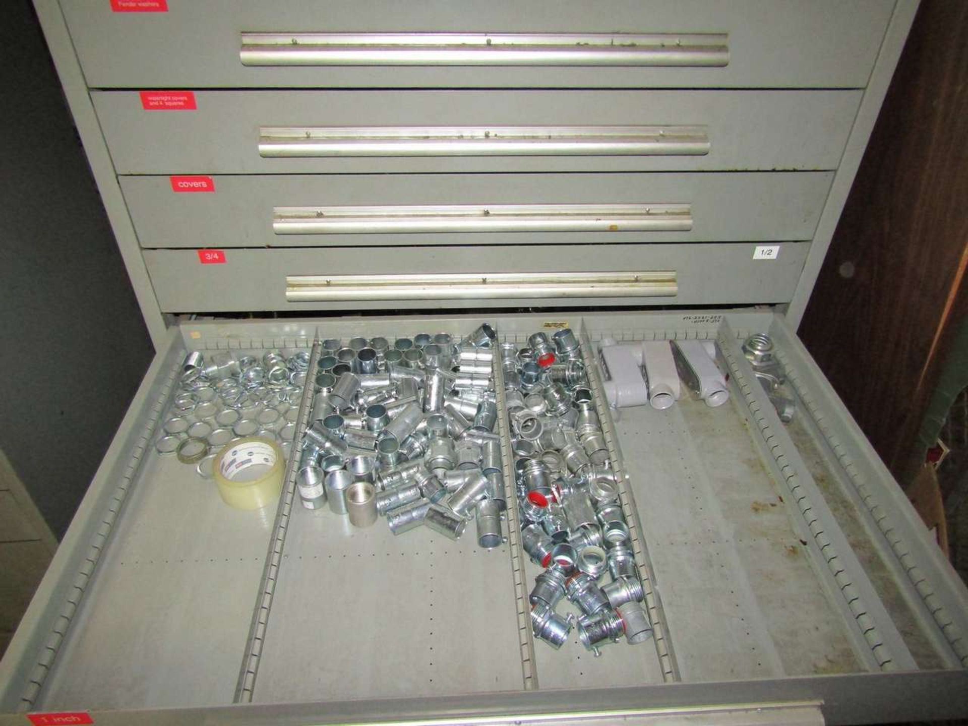 Rack Engineering/Nu-Era 10-Drawer Heavy Duty Parts Cabinet with Contents - Image 4 of 7