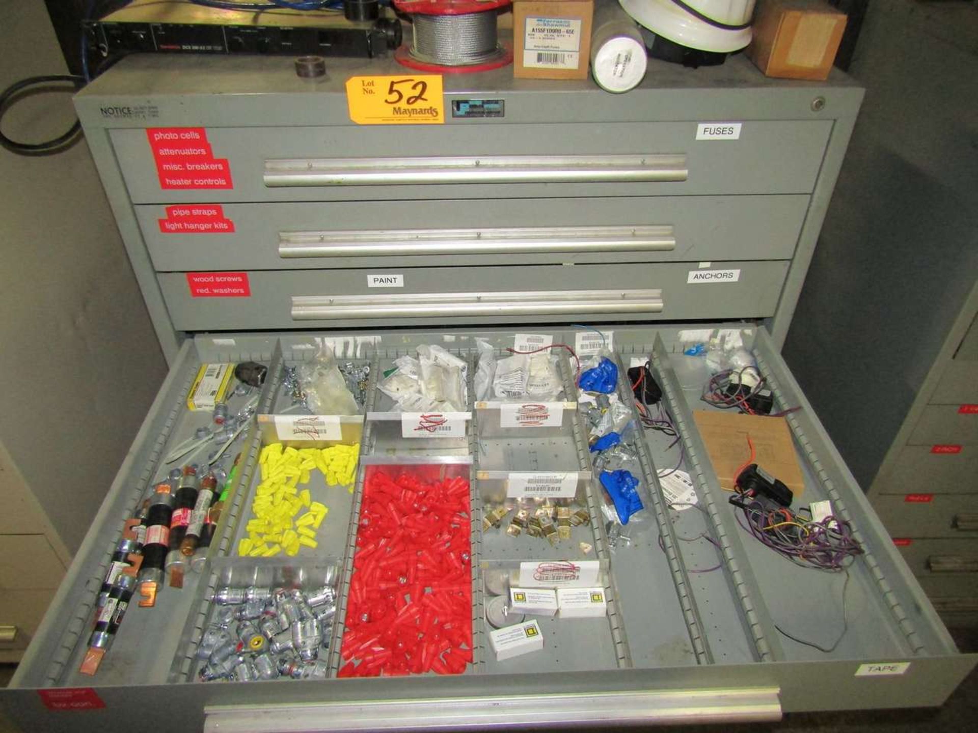 Rack Engineering/Nu-Era 10-Drawer Heavy Duty Parts Cabinet with Contents - Image 5 of 7