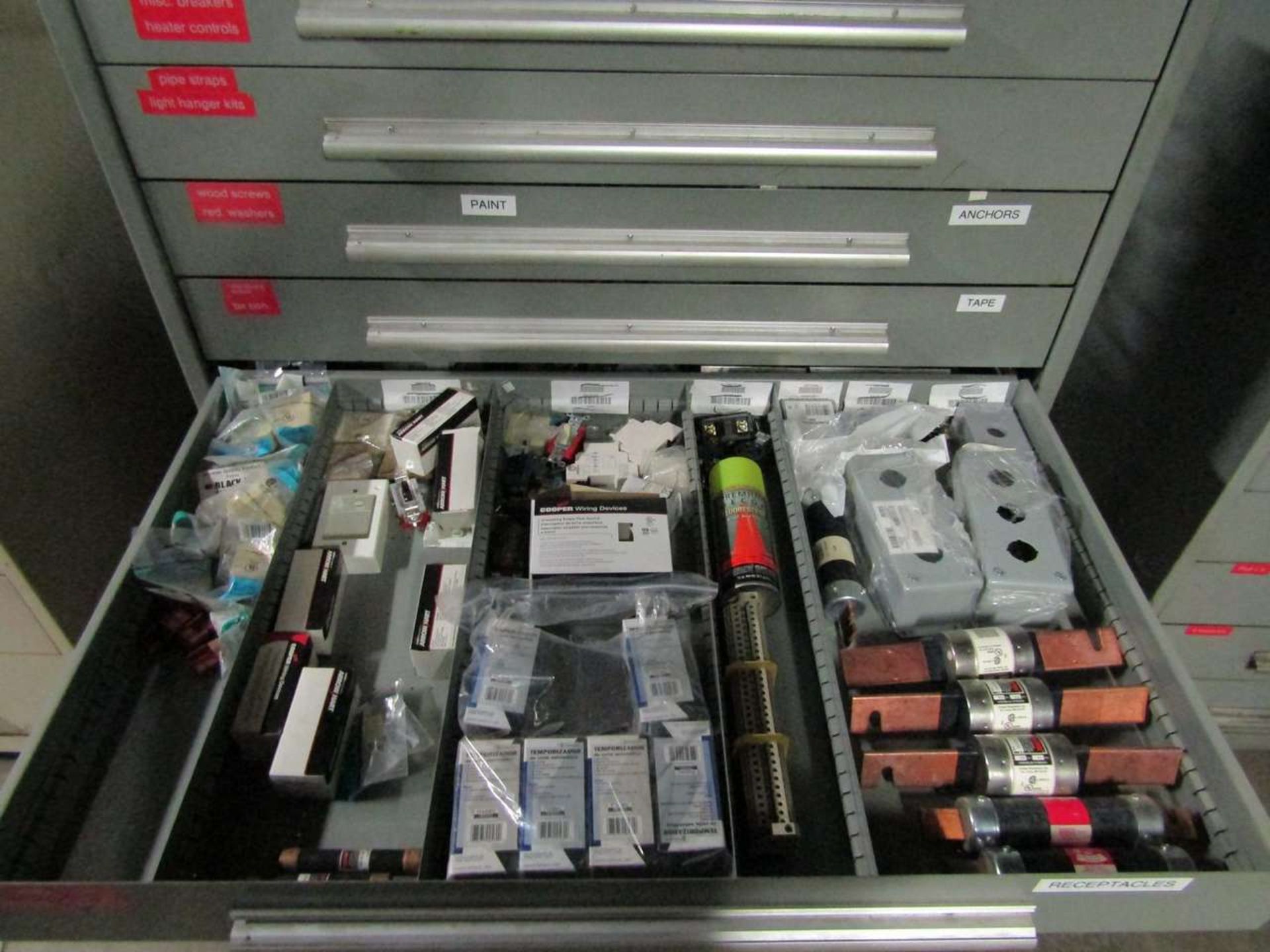 Rack Engineering/Nu-Era 10-Drawer Heavy Duty Parts Cabinet with Contents - Image 6 of 7