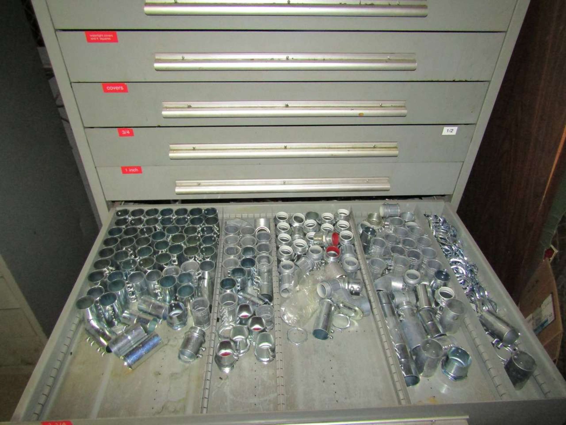 Rack Engineering/Nu-Era 10-Drawer Heavy Duty Parts Cabinet with Contents - Image 6 of 7