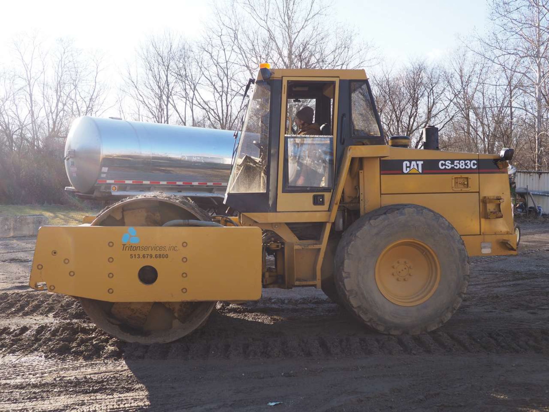 1995 CAT CS-583C 84"' DRUM ROLLER - Image 6 of 10