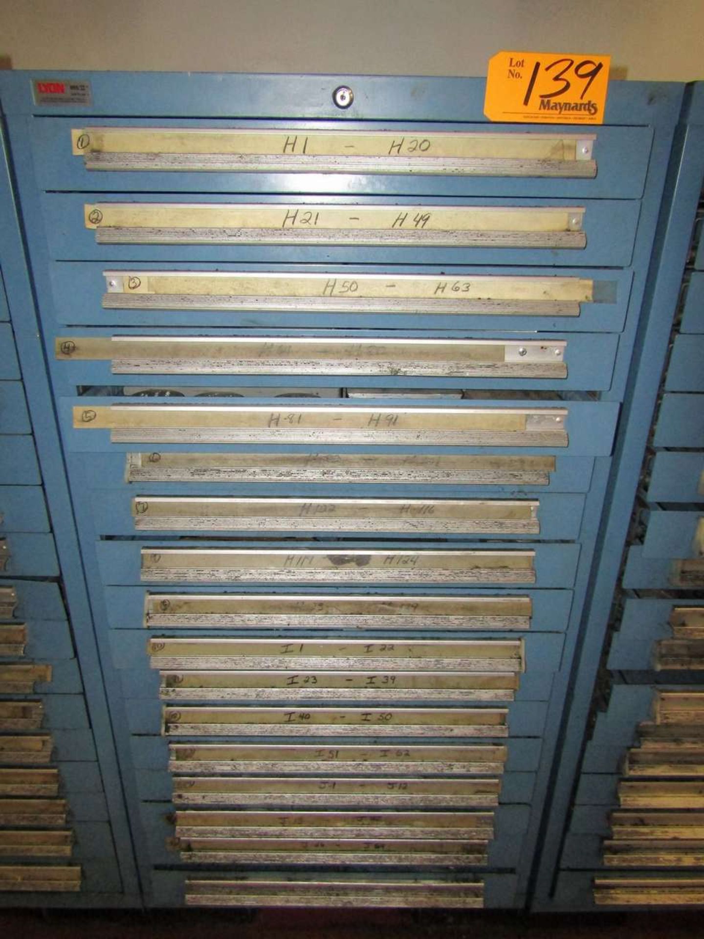 Lyon MSS II 17-Drawer Heavy Duty Parts Cabinet - Image 2 of 2