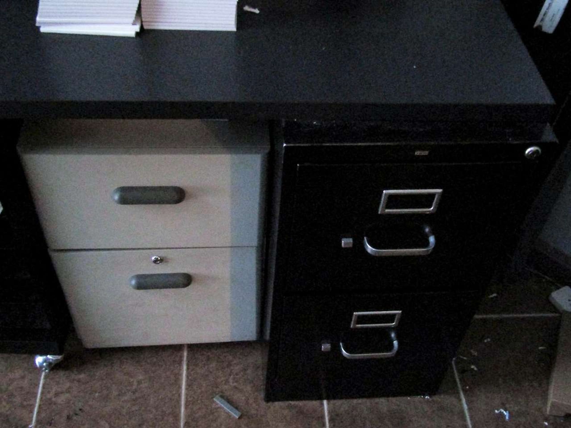 Remaining Contents of Front Offices to Include: (2) 5-Drawer Computer Desks, 4-Drawer Computer Desk, - Image 13 of 15