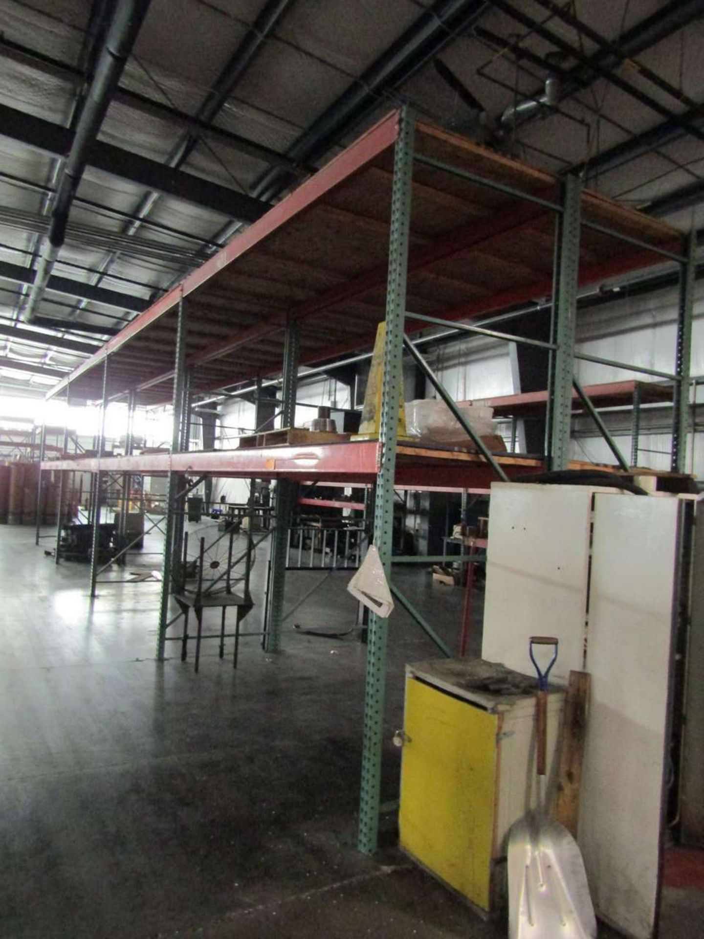 (8) Sections of Pallet Racking to Include: (32) 12'' Cross Members, (10) 12' Up Rights, & Wood