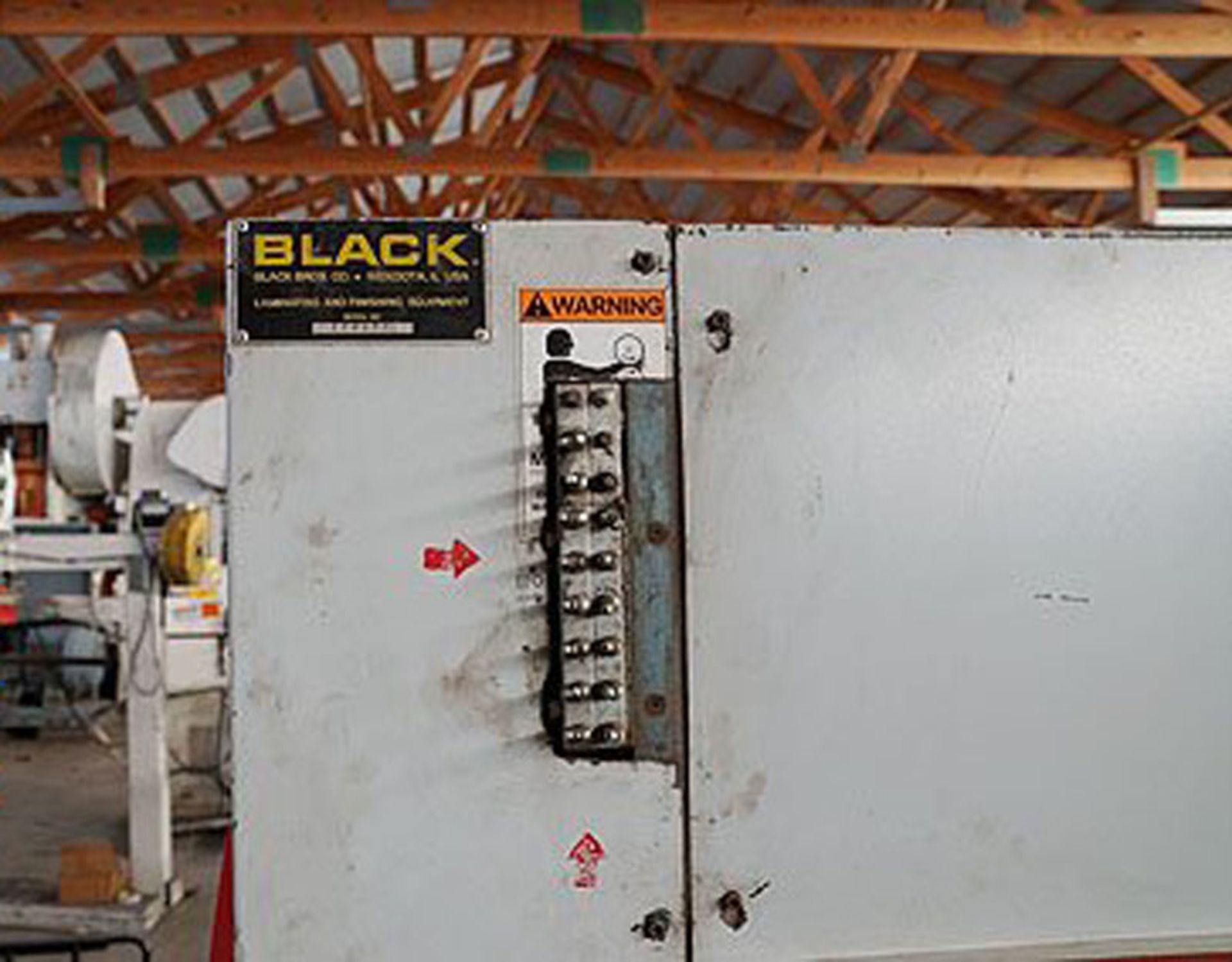 Black Brothers Panel Cleaner, Mdl: 490, S/N: 204183, Max. Working Width: 44", Max. Work Height: 0"- - Image 7 of 8