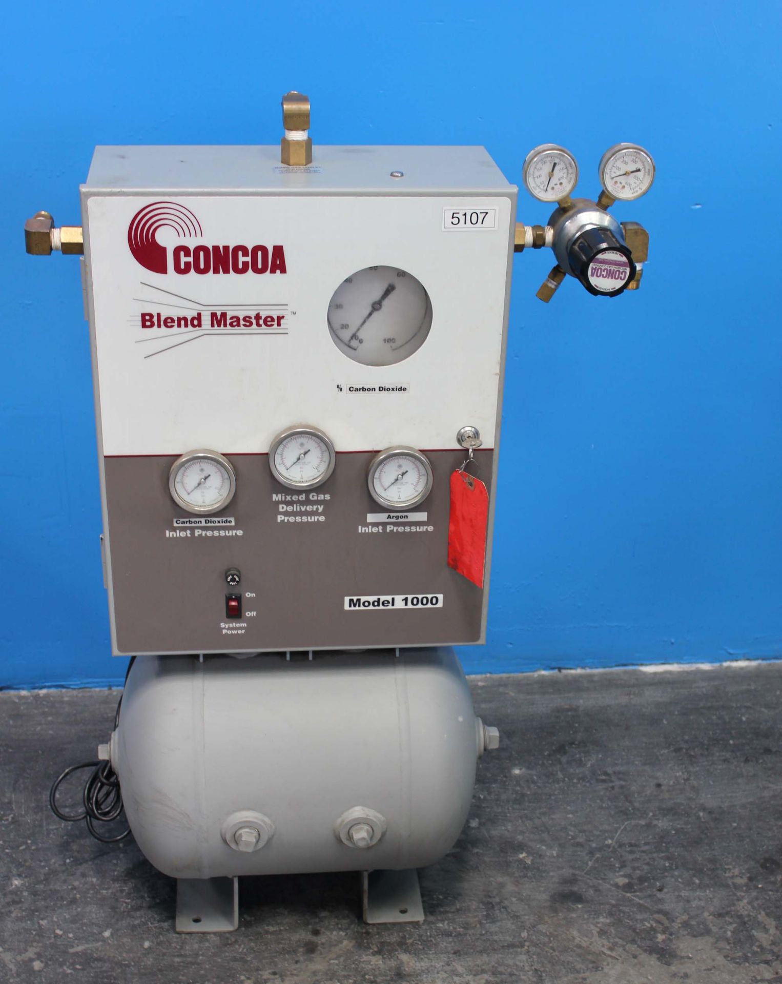 Concoa Gas Blending System, Mdl: 652 Series 1000, S/N: 09A0E7MH, Full Flow: 1,000 CFH, Ratio