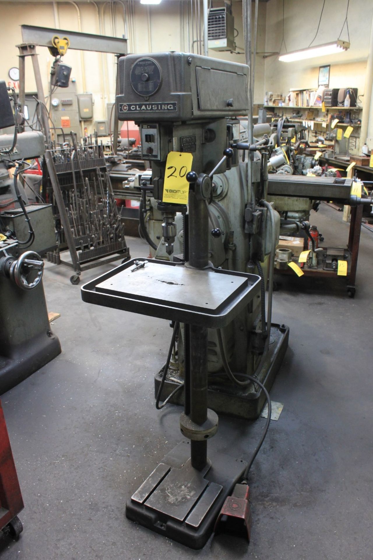 Clausing 15" Floor Drill Press, Model 1644, S/N 125543