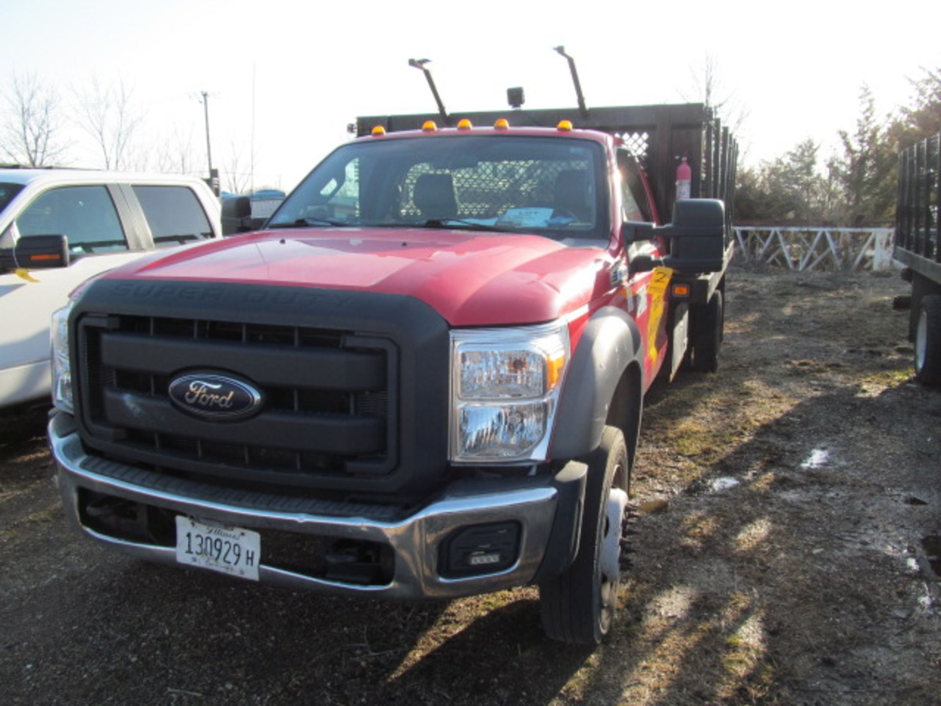 2012 Ford F550 Stakebed Truck; 6.7L Power Stroke (VIN: 1FDUF5GT1CEB93260) [Estimated Mileage:93984. - Image 2 of 4
