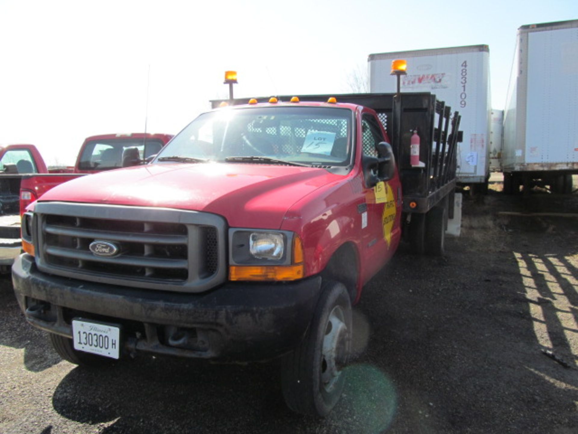 2000 Ford F550 Super Duty Stakebed Truck (VIN: 1FDAF56F3YEA23598)[Estimated Mileage: UNKNOWN - Needs - Image 2 of 5