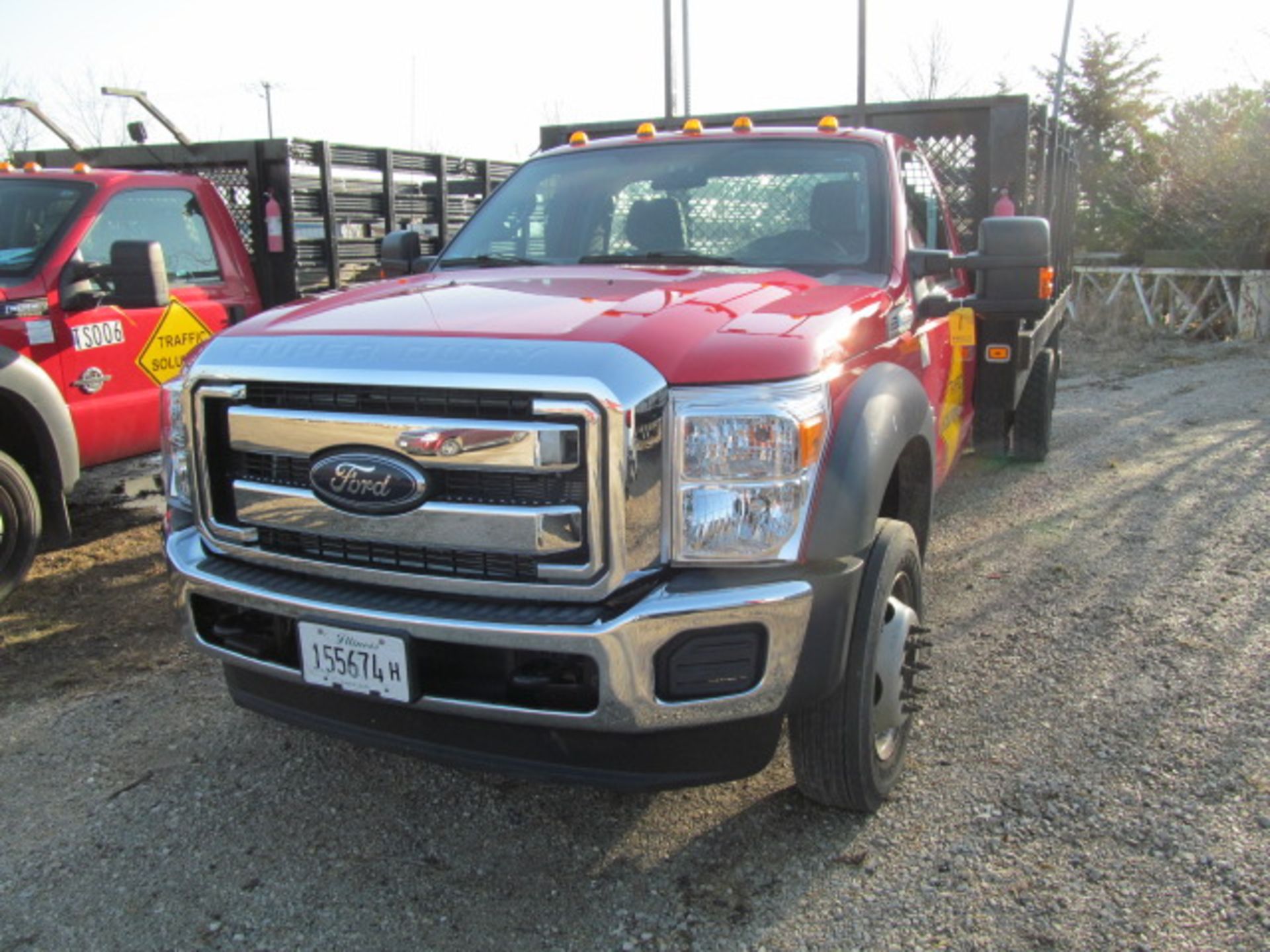 2014 Ford F550 Stakebed Truck; 6.7L Power Stroke B20 (VIN: 1FDUF5GT5EEB45103) [Estimated Mileage: - Image 2 of 5