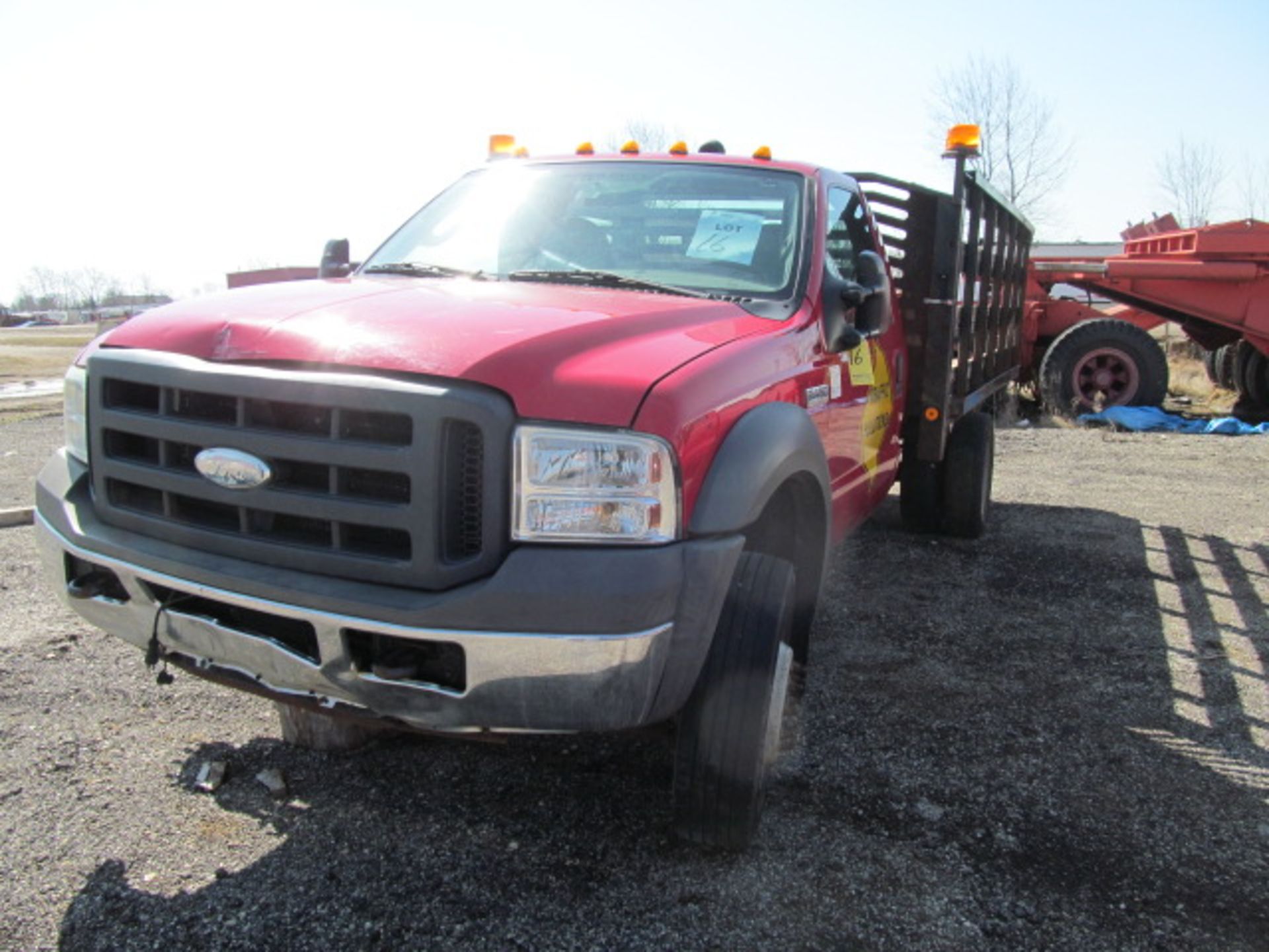 2000 Ford F450 Stakebed Truck (VIN: 1FDXF46PA45ED18735)[Estimated Mileage: UNKNOWN - Needs Work - - Image 2 of 4