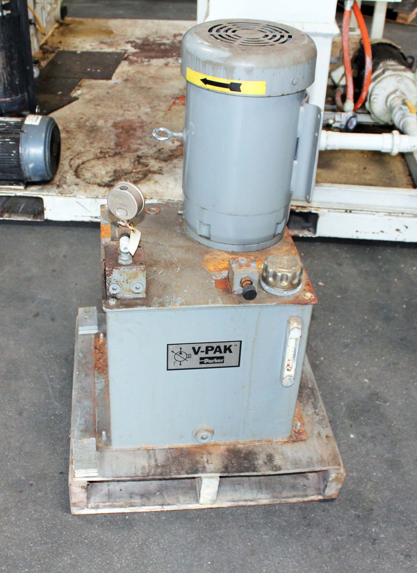 Parker V-Pak Hydraulic Unit, 10 Gallons x 10 HP, Mdl: V13 X 7962- 10, S/N: E11K137, Located In: