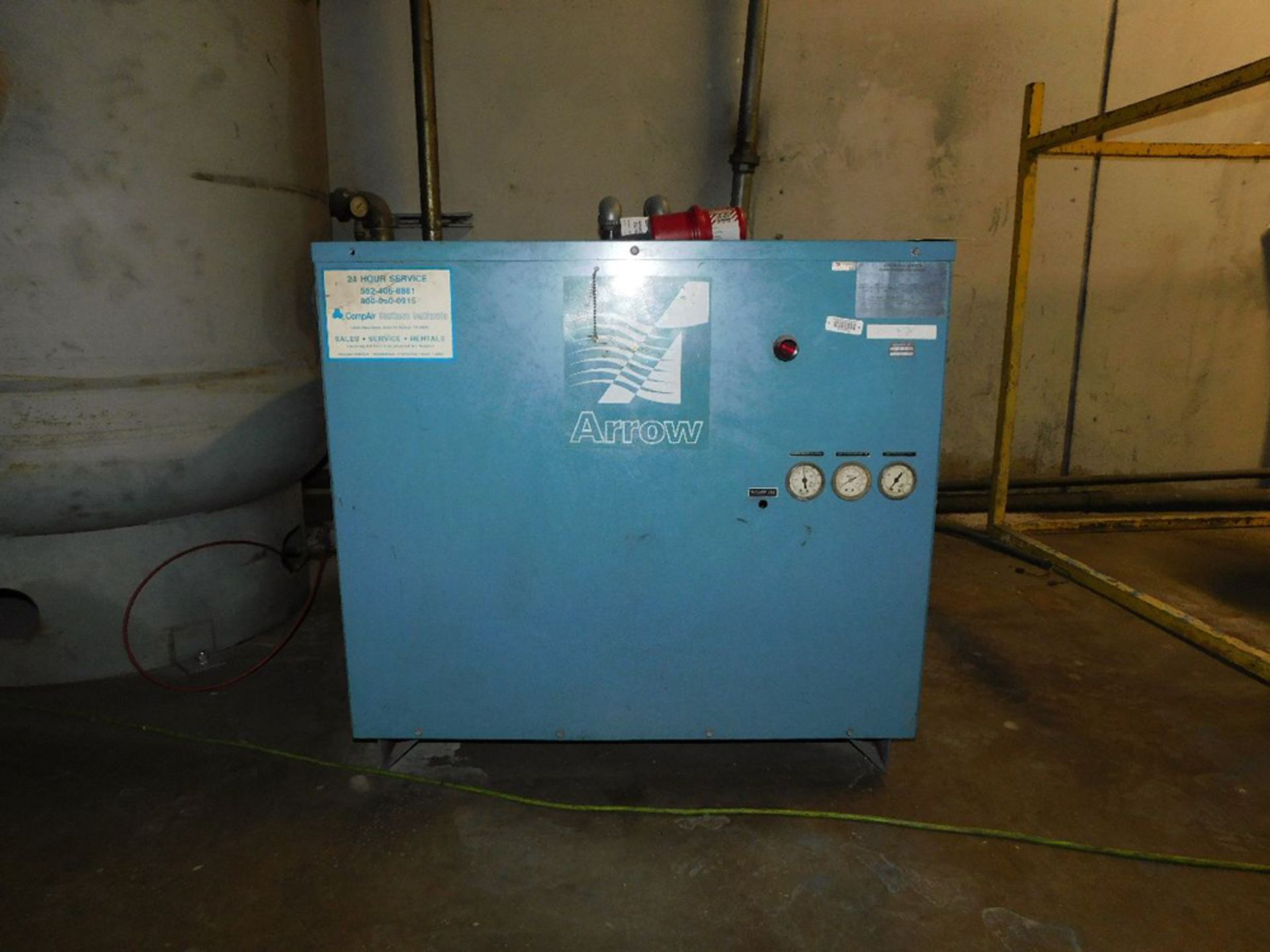 Arrow Pneumatics Refrigerated Air Dryer, 80 CFM x 125 PSI, Mdl: 3531-1, S/N: 2452-163-003, Located