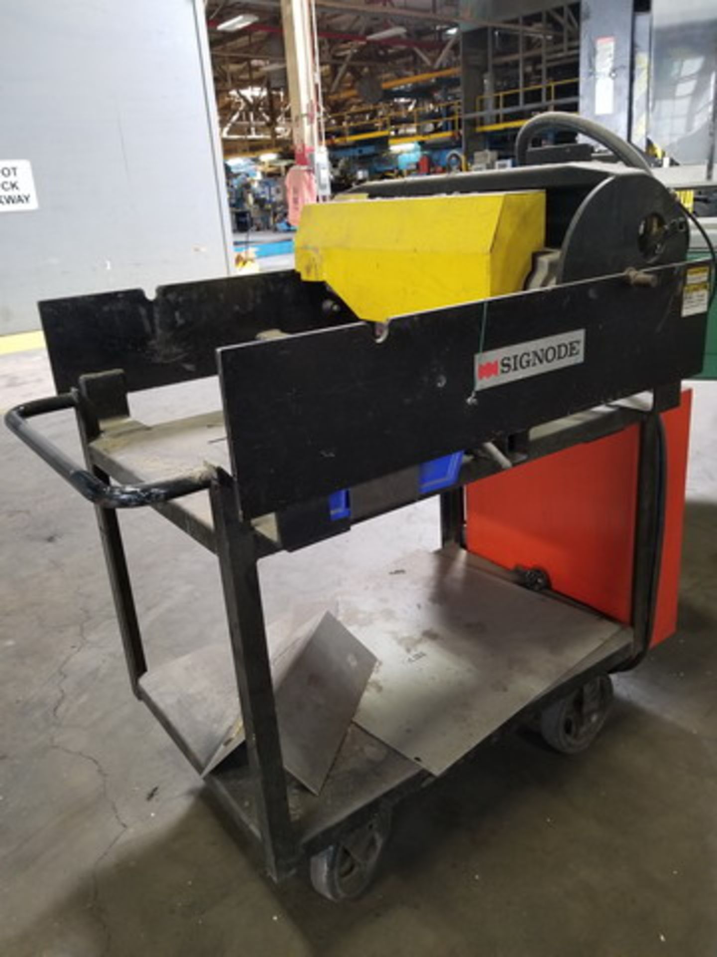 Signode Model MCD500 SP HD Test Stand; S/N: 201894; 3/4 HP; Strap Type: 1716 Tenax; 460V; 32FLA; - Image 2 of 4