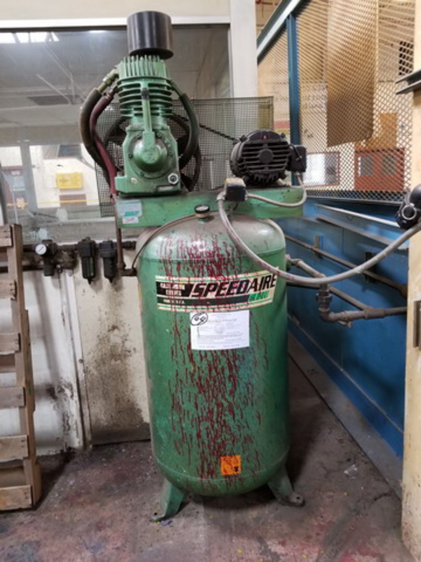 1995 Speedaire Model 5F5652 Air Compressor. S/N: 051095L-827246. MAWP: 200 PSI At 450F; 7.5HP;