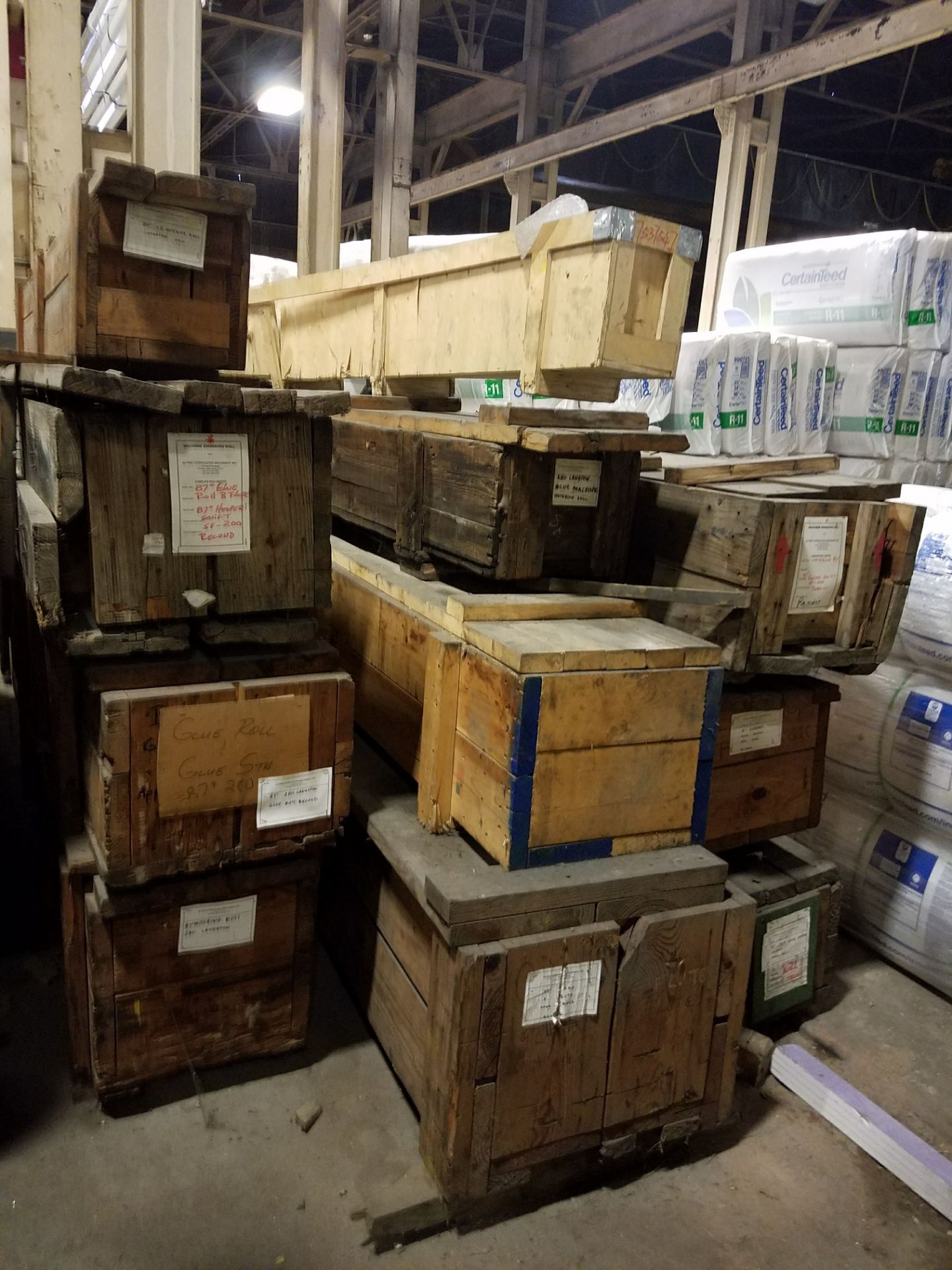 SET of 87" Langston 280 Glue and Metering Rolls (RECONDITIONED), Loc: Philadelphia PA