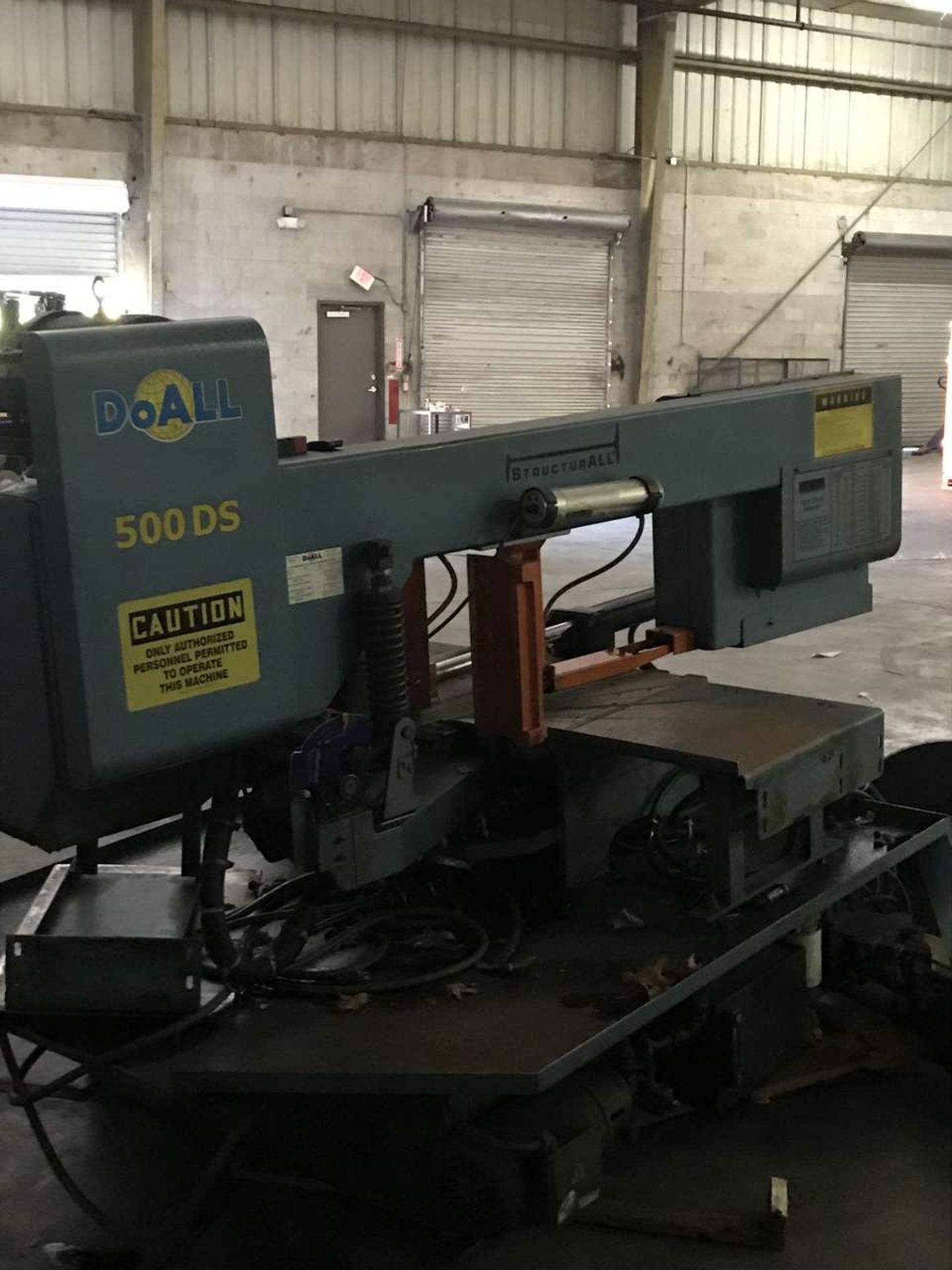 2011 DoAll 500 DS Structural Band Saw - Image 6 of 17