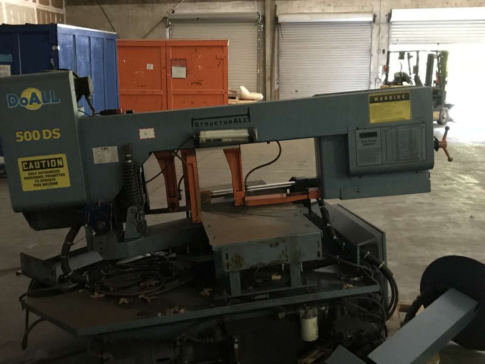 2011 DoAll 500 DS Structural Band Saw - Image 9 of 17