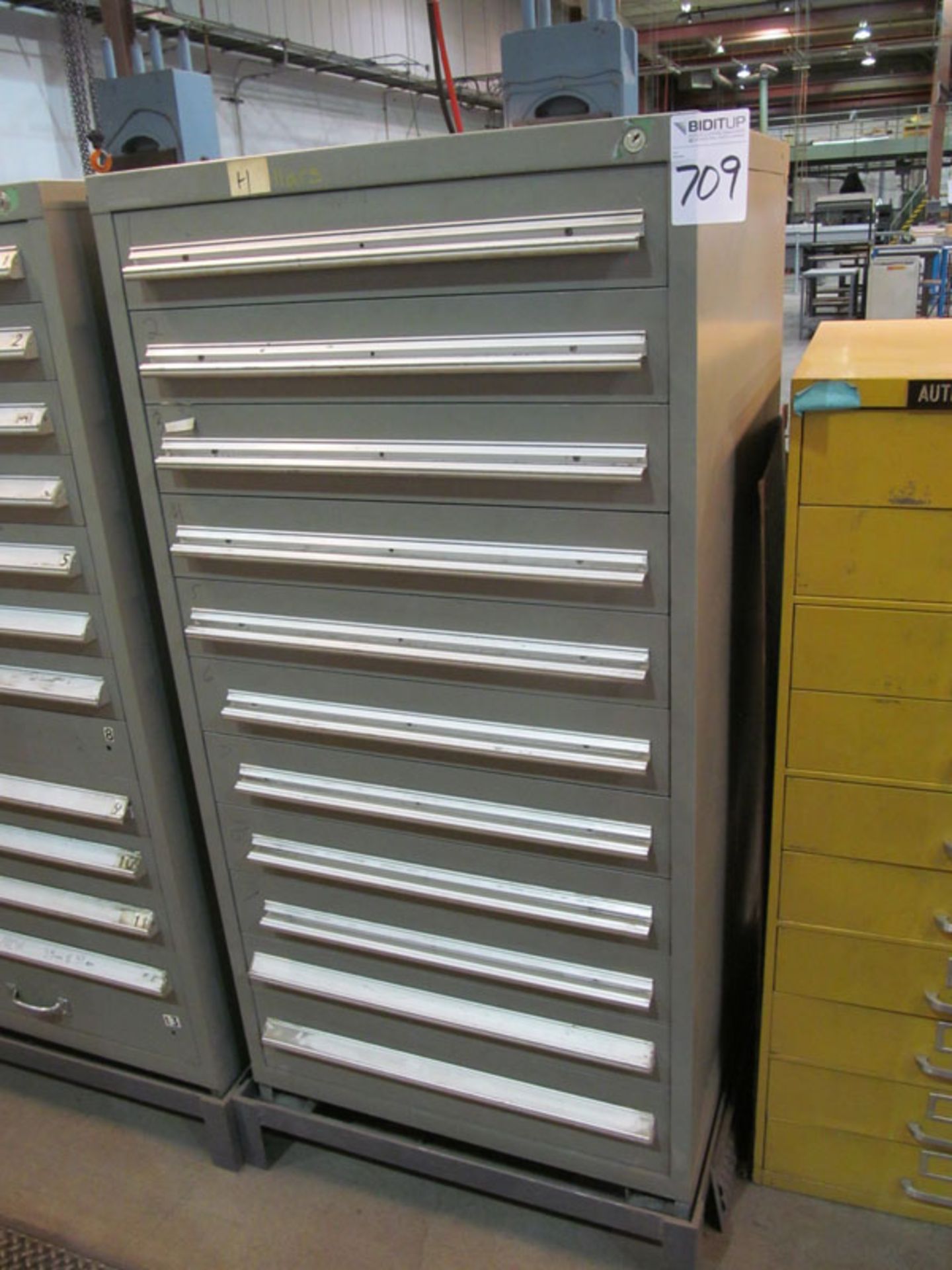 11-Drawer 30" x 28" x 60" High Storage Cabinet (NO CONTENTS), Loading Fee: $25