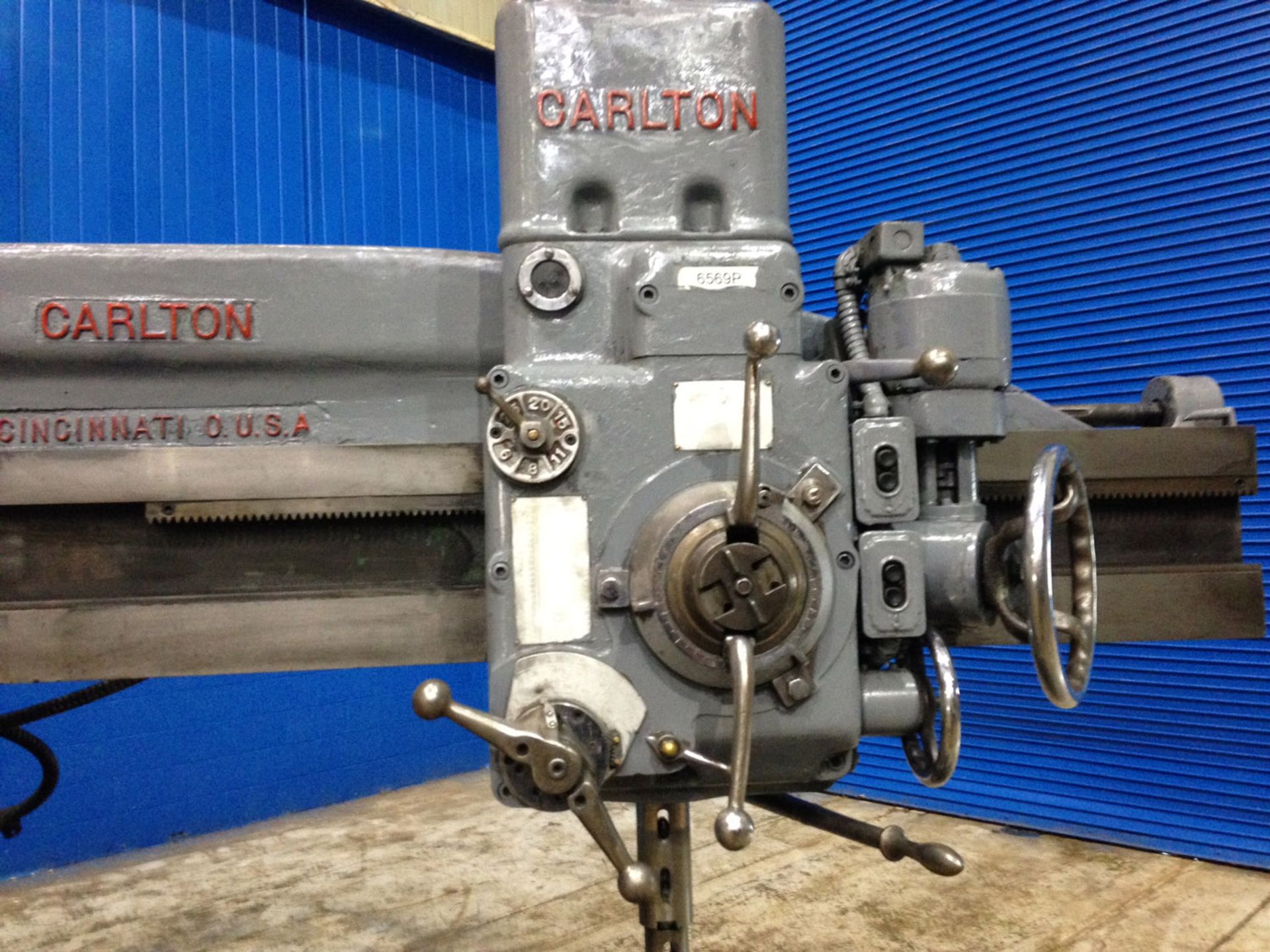 FREE LOADING - Located In: Painesville, OH - Carlton Radial Arm Drill, 5' x 11", Mdl: 1A, S/N: 1254 - Image 6 of 6