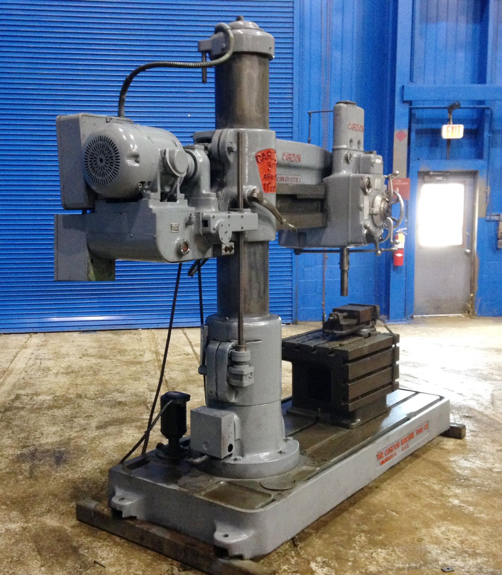 FREE LOADING - Located In: Painesville, OH - Carlton Radial Arm Drill, 5' x 11", Mdl: 1A, S/N: 1254 - Image 4 of 6