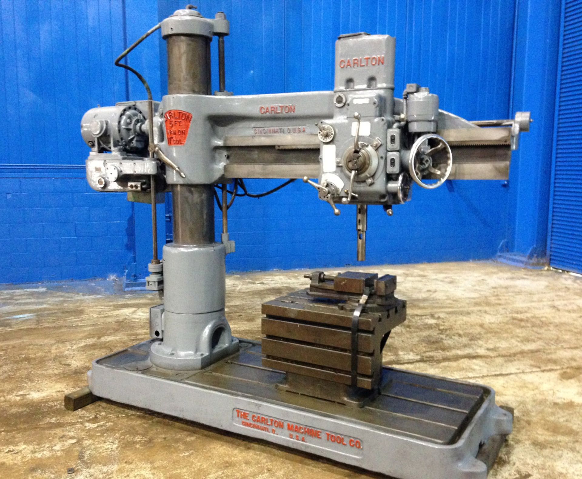 FREE LOADING - Located In: Painesville, OH - Carlton Radial Arm Drill, 5' x 11", Mdl: 1A, S/N: 1254 - Image 2 of 6