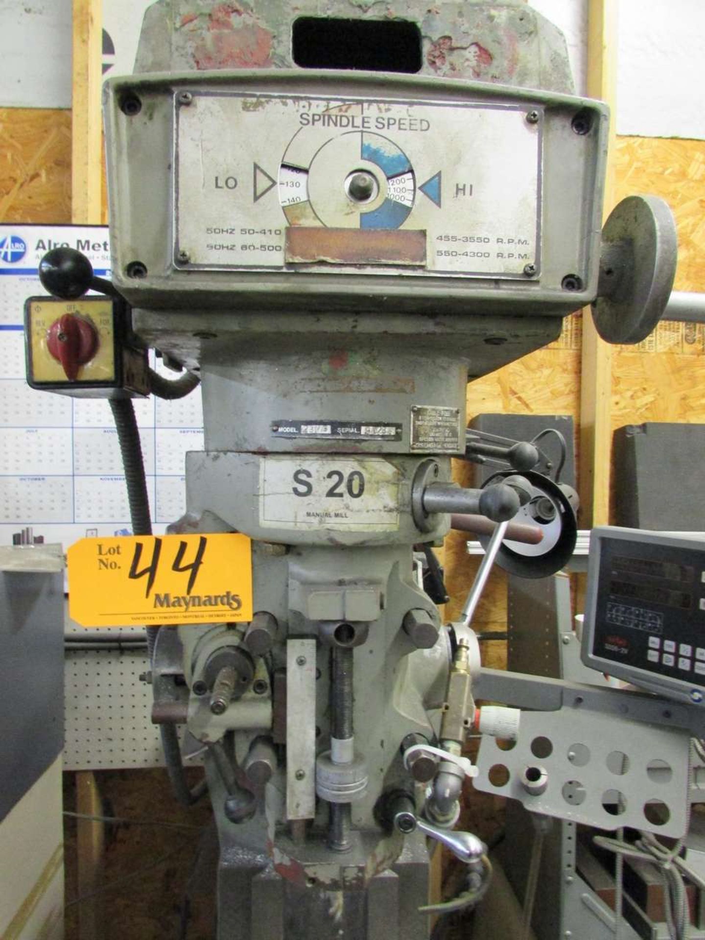 Maximart 2BVS Vertical Milling Machine - Image 5 of 10