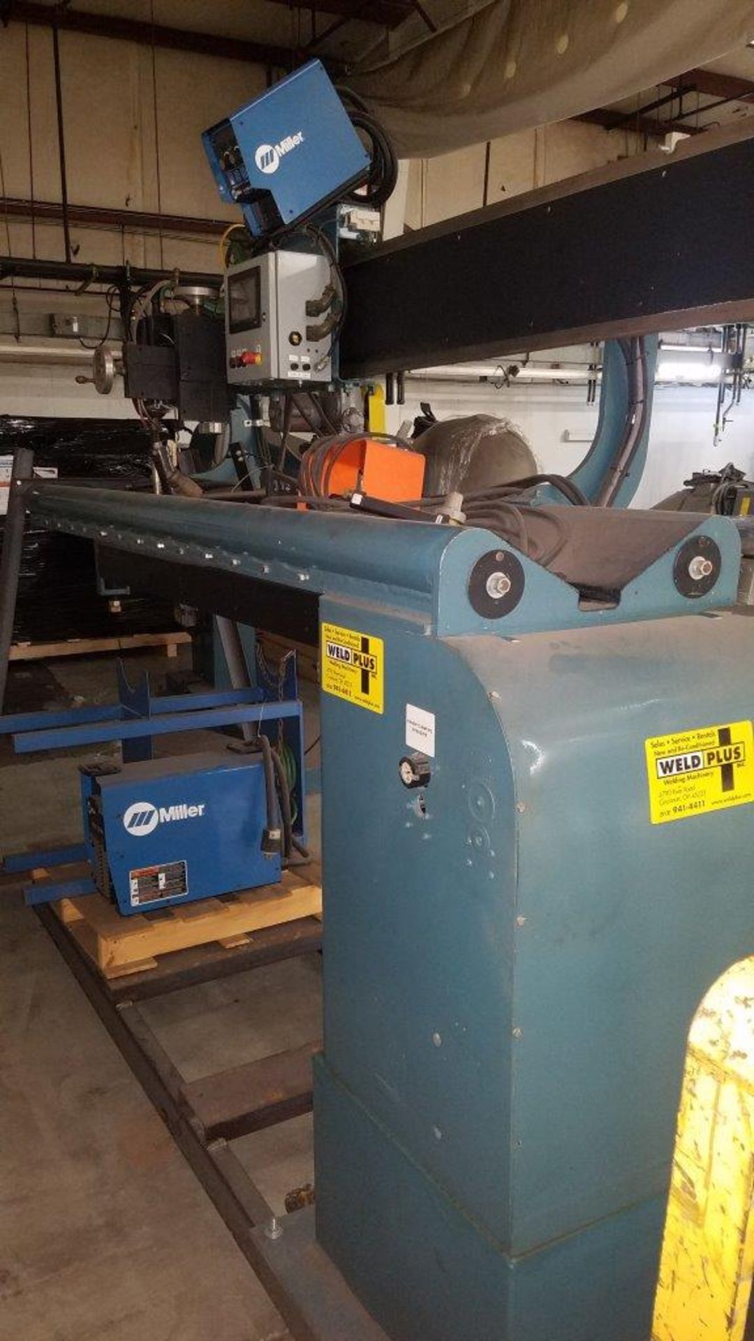 Jetline Seam Welder w/ Miller Invision 352, Mdl: LW-84, S/N: N/A, 76" Max Clamp/Travel Distance, - Image 6 of 15