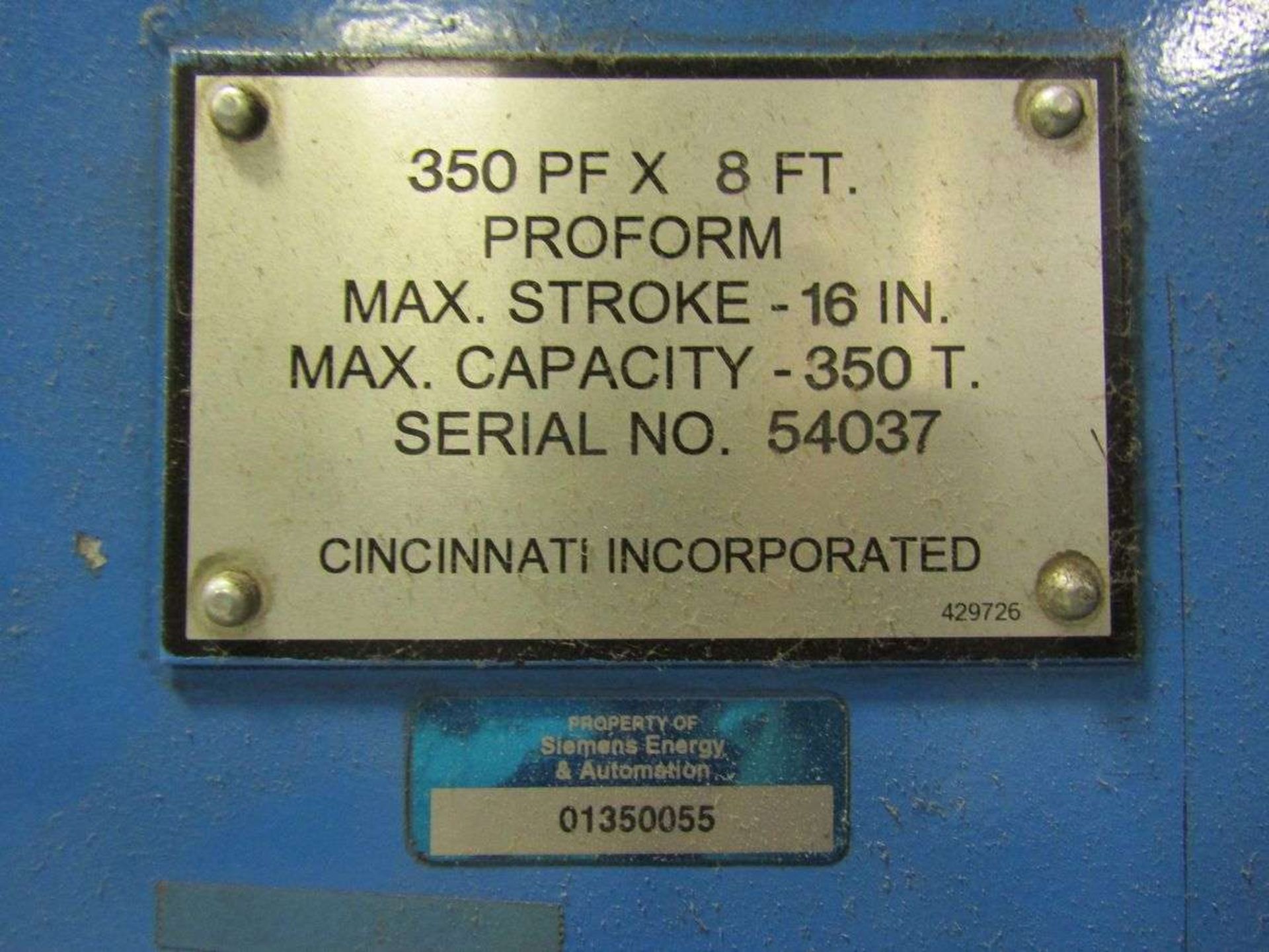 Cincinnati 350PFX8 350-Ton Hydraulic Press Brake - Image 11 of 13