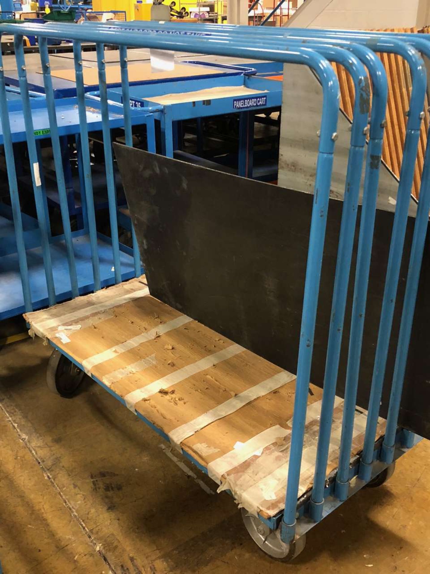 Panel cart on casters