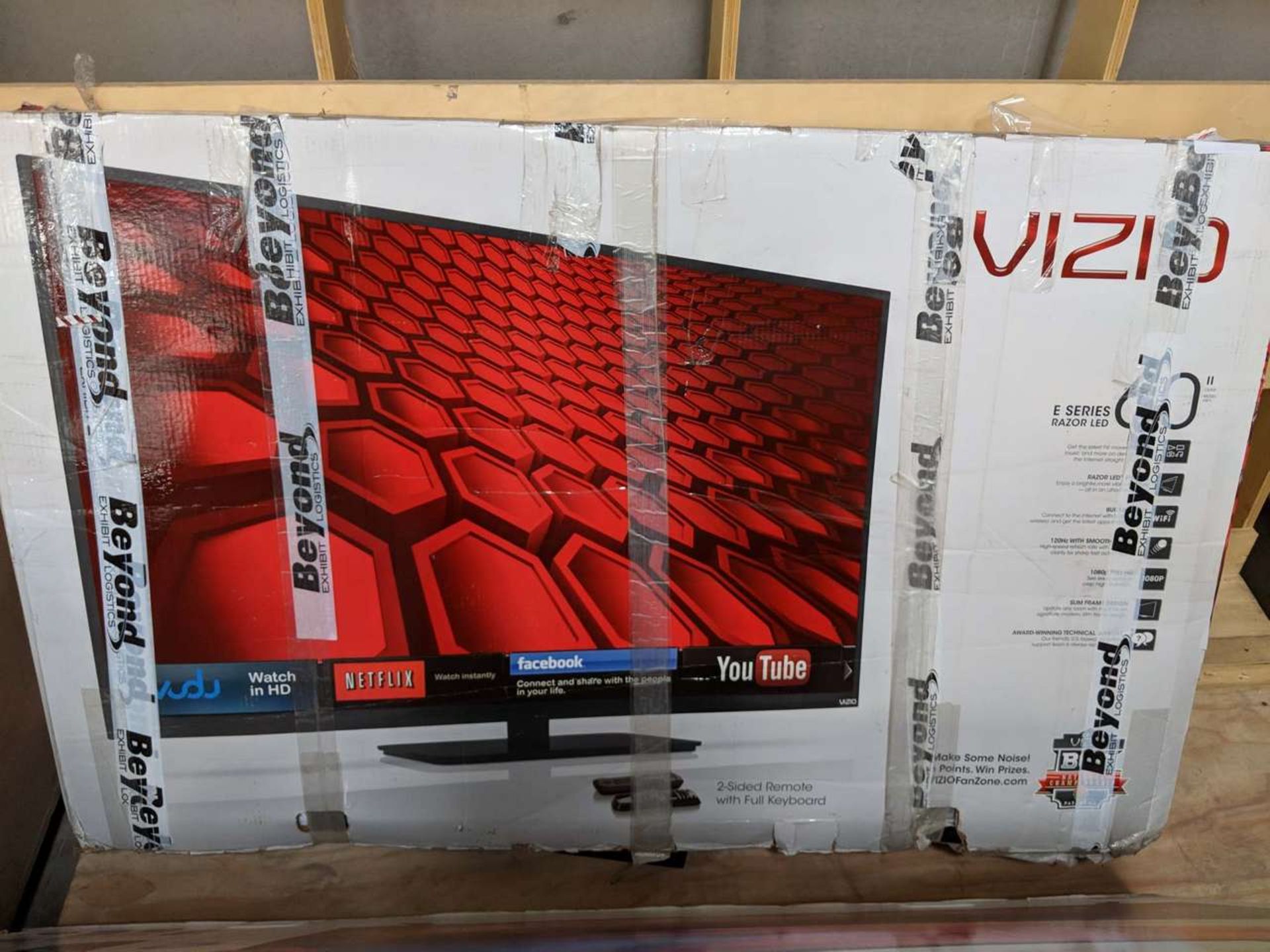 Vizio (2) 60" TVs w/ Stand - Image 2 of 6