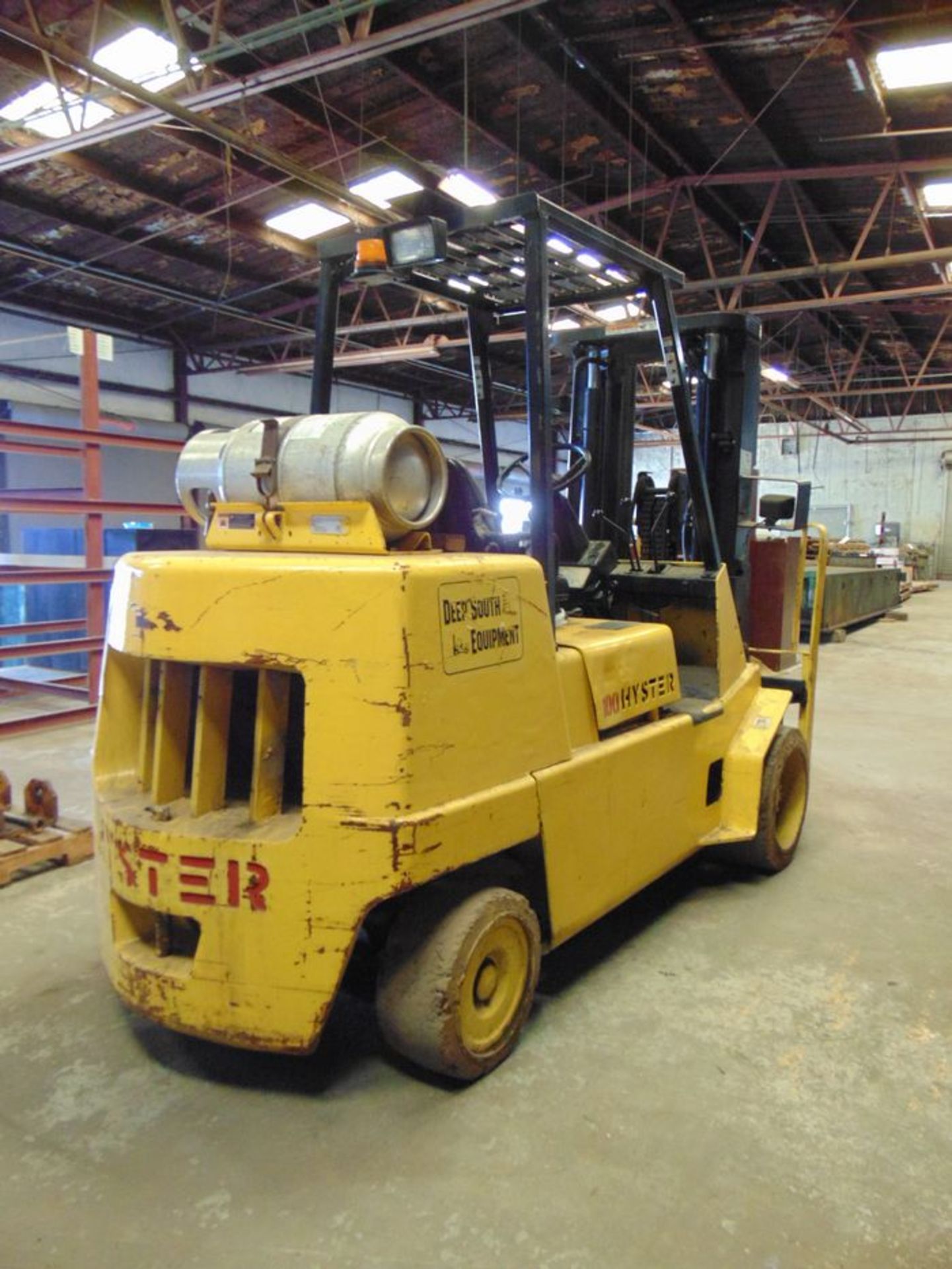 Hyster Fork Lift: 10k Capacity, Triple Mast Side Shift, Propane, Hours:9804 , Mdl: 5100XL , S/N: - Image 3 of 8
