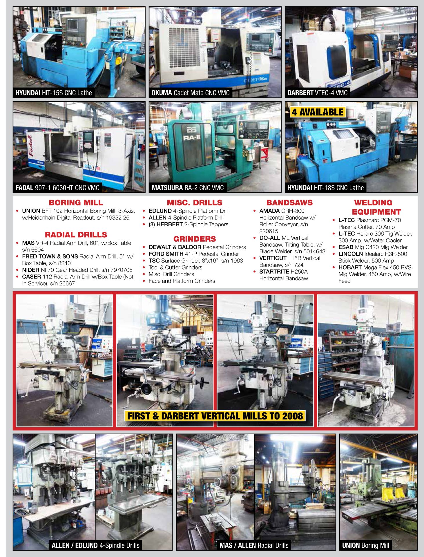 Upcoming On-Site/Online Auciton - 7/11 10am EDT - LATE MODEL CNC MACHINING EQUIPMENT FEATURING CNC - Image 4 of 6