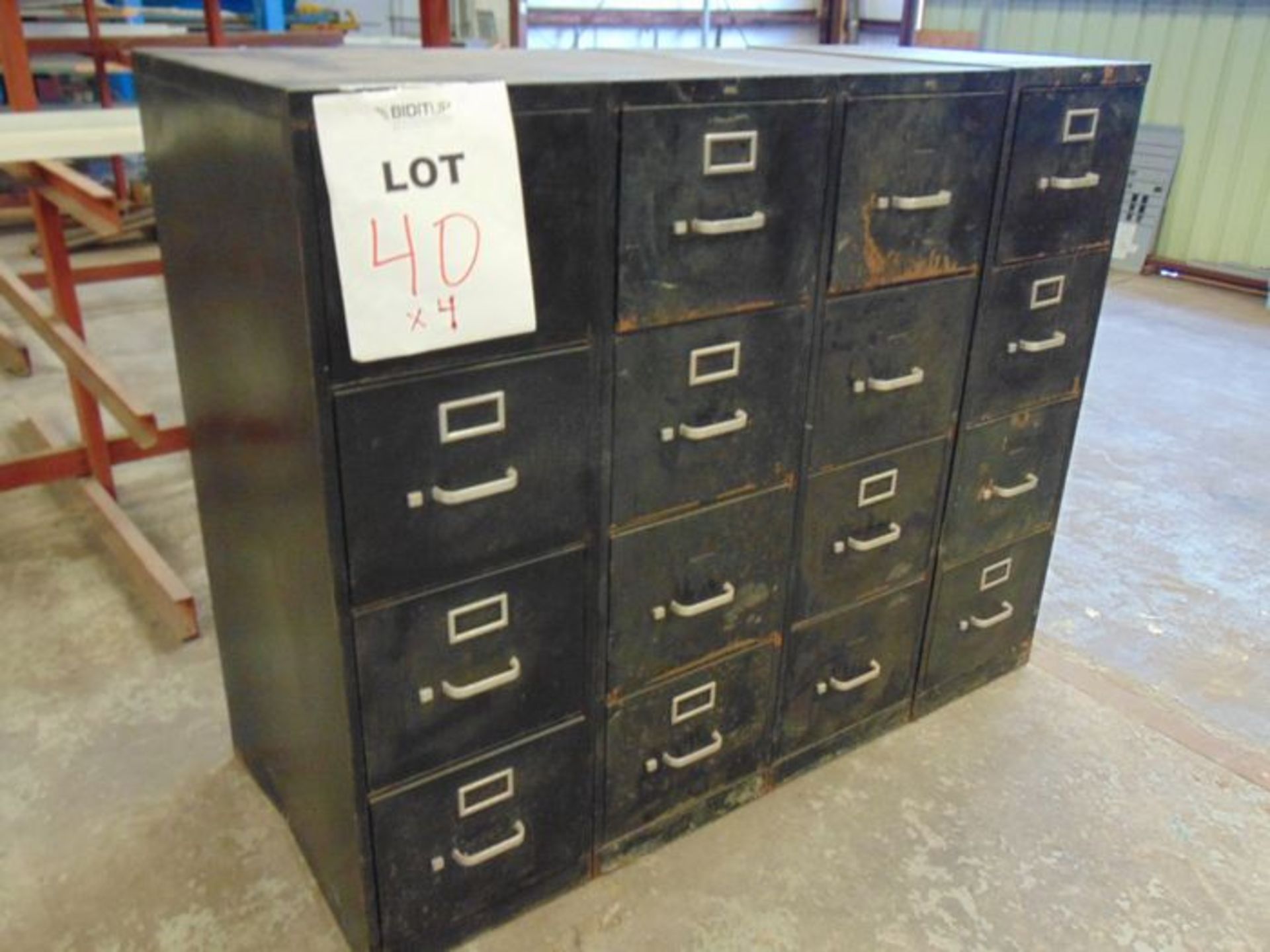(4) 4-Drawer File cabinet: 25" X 15"48"H, Located At: 2222 Poydras St, New Orleans, LA 70119 - Image 2 of 2
